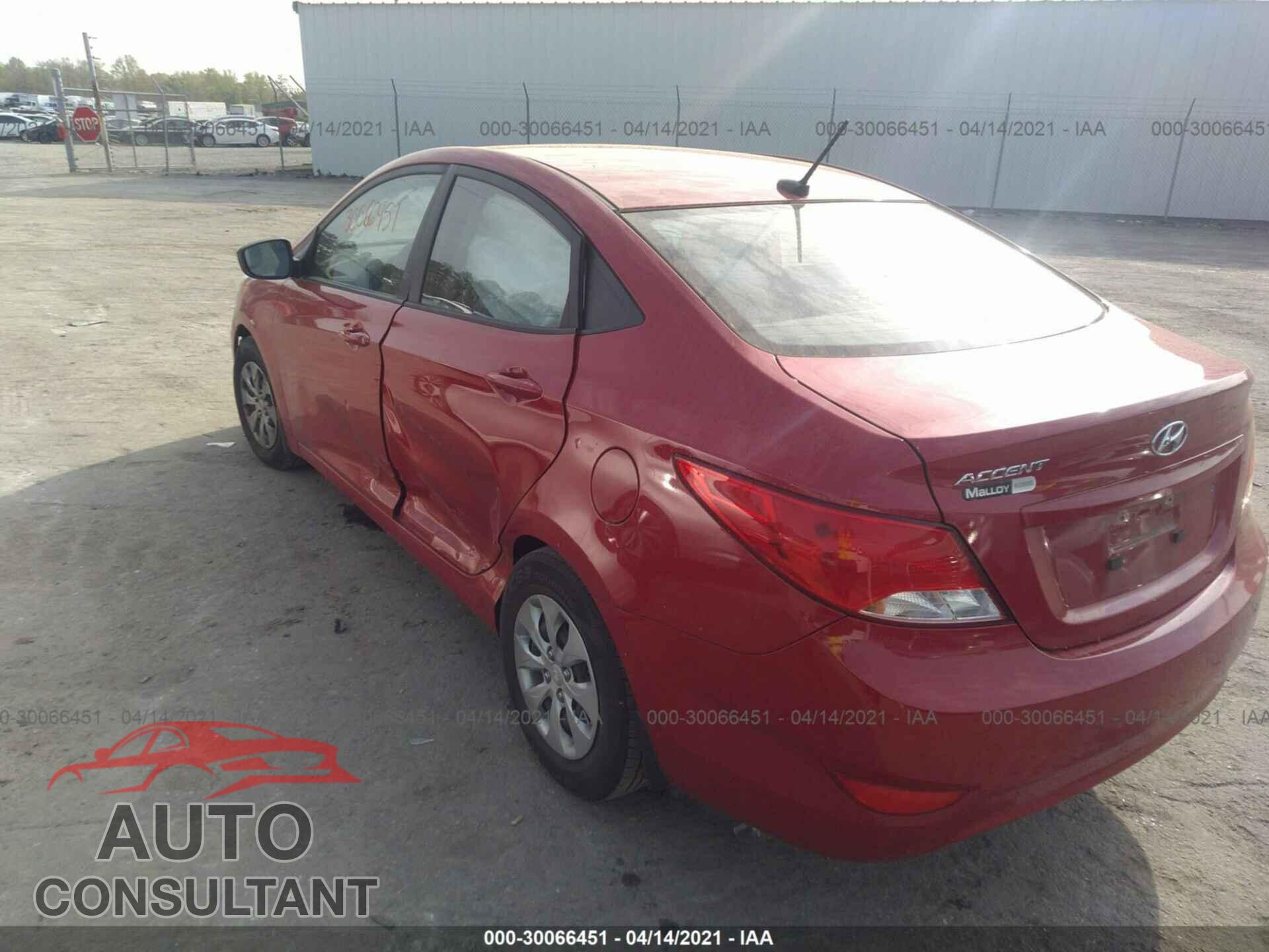 HYUNDAI ACCENT 2016 - KMHCT4AE6GU157584