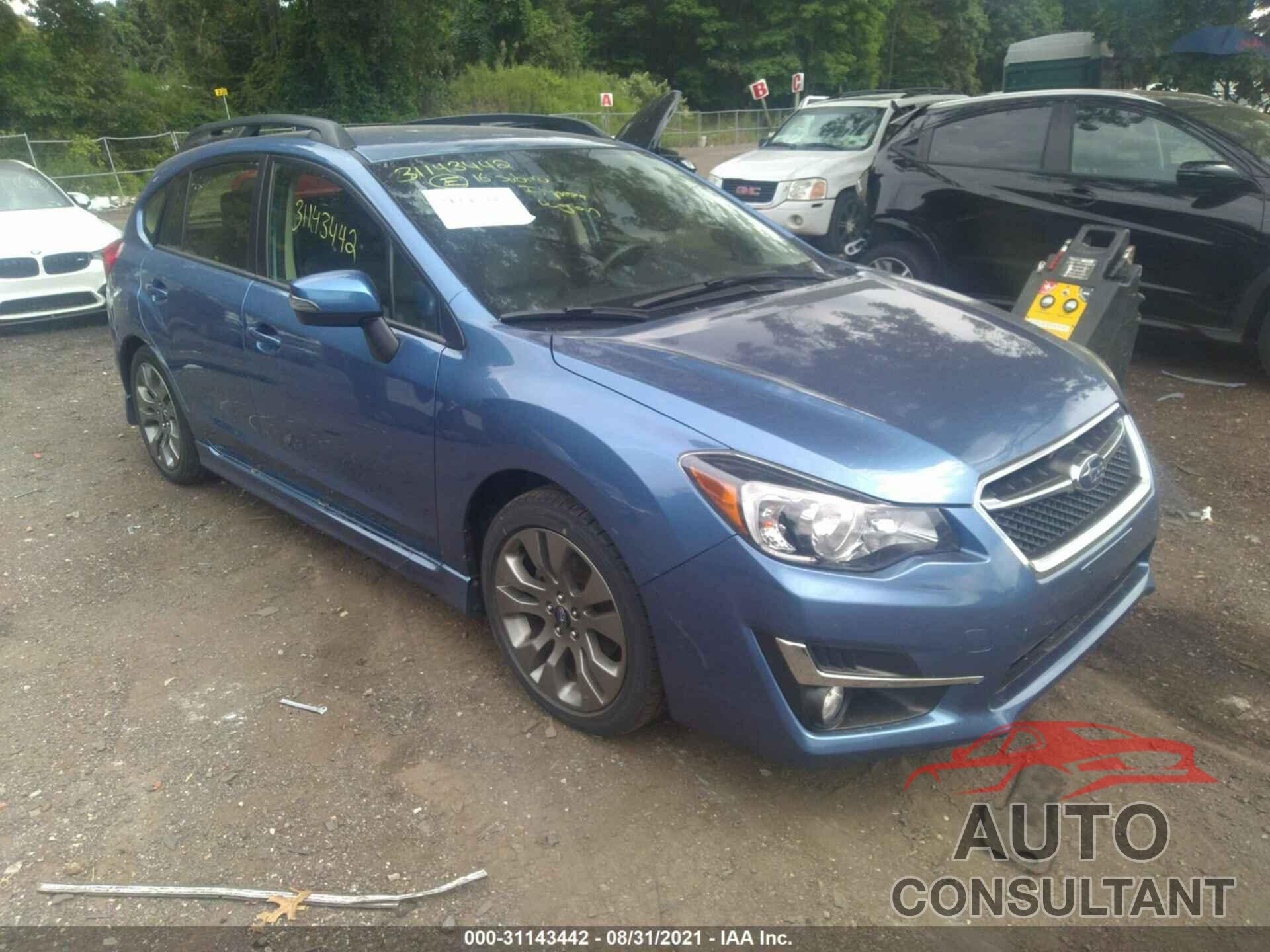 SUBARU IMPREZA WAGON 2016 - JF1GPAU6XG8291557