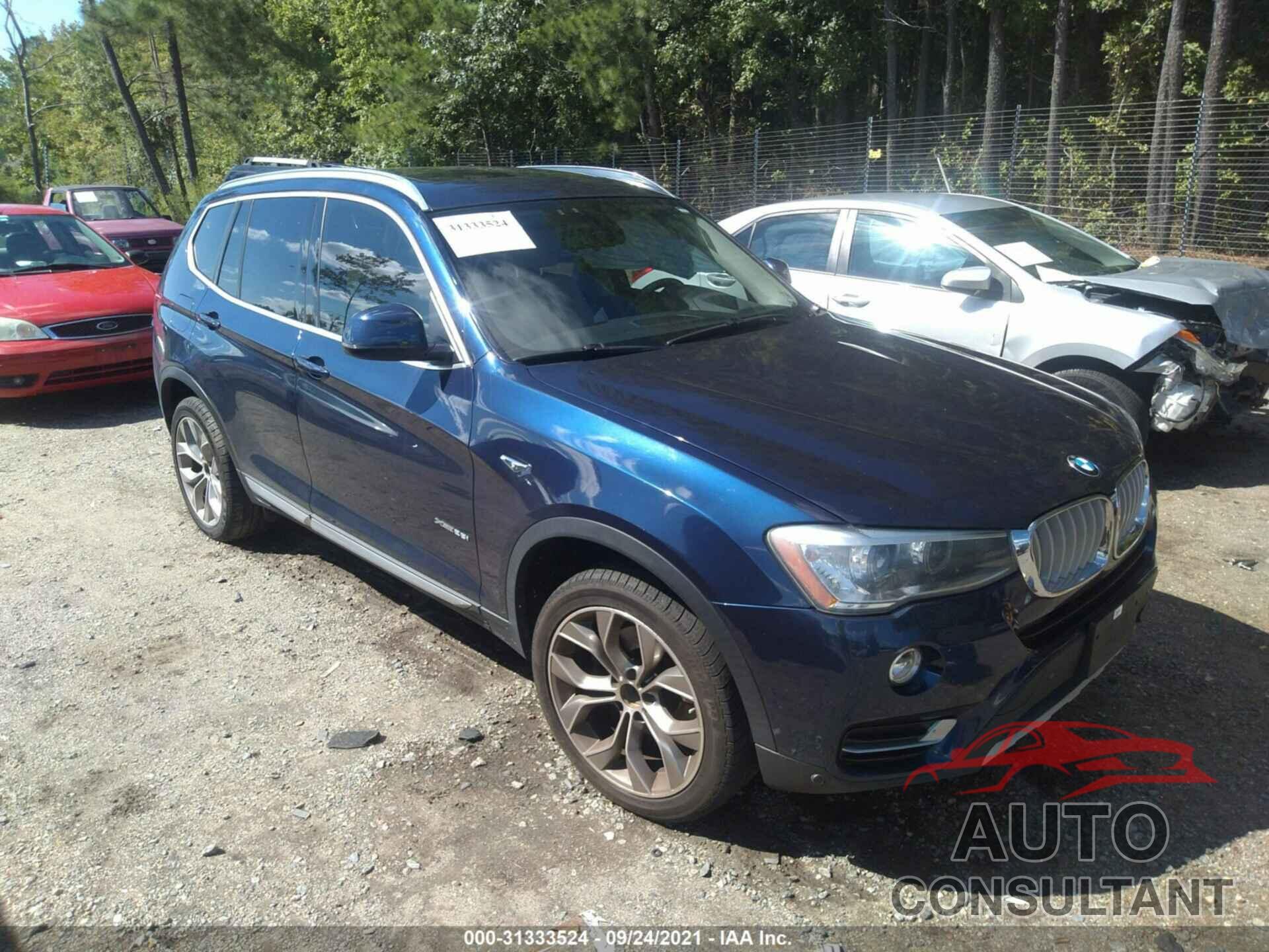 BMW X3 2016 - 5UXWX9C5XG0D67985