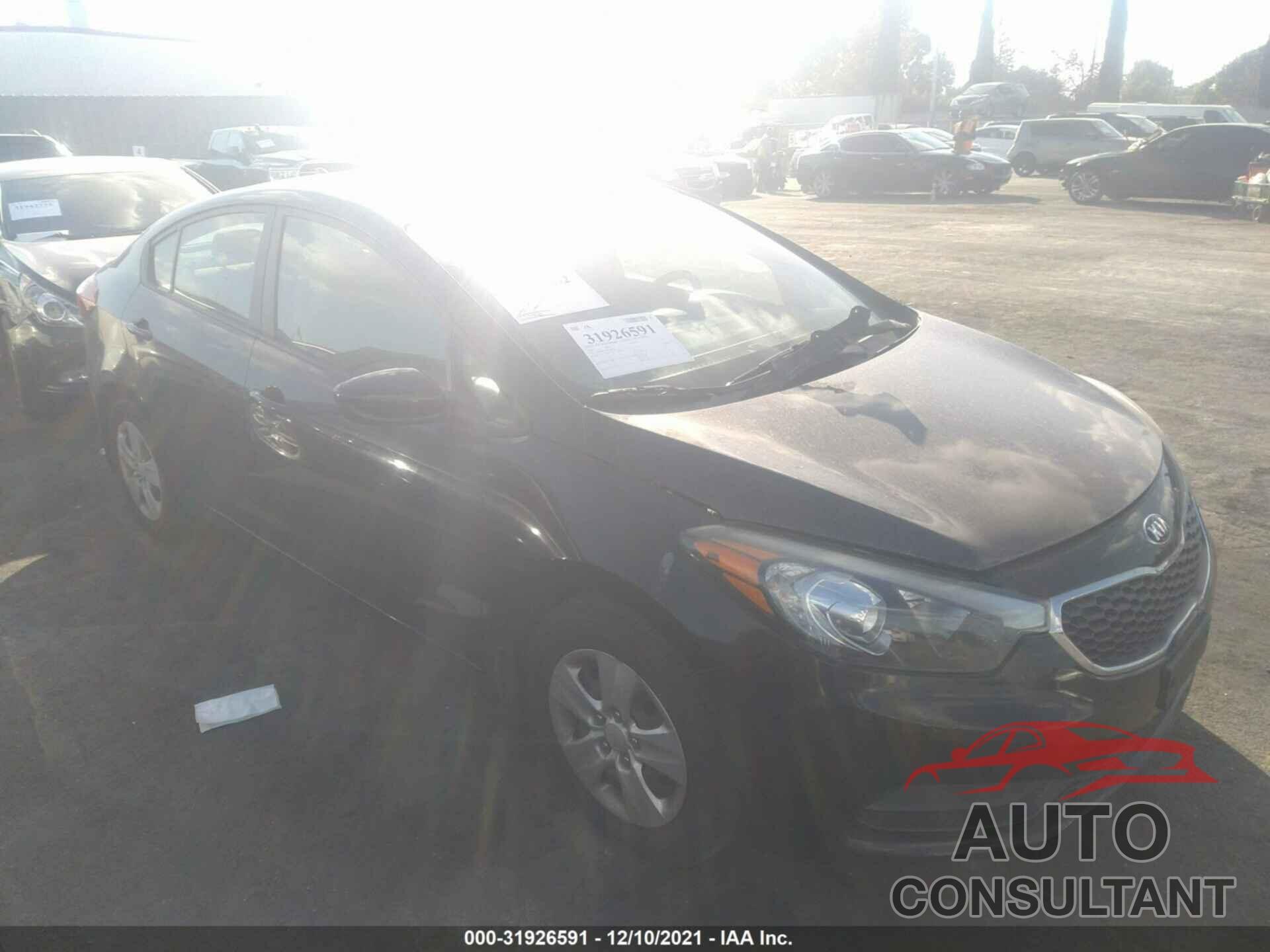 KIA FORTE 2016 - KNAFK4A65G5510112
