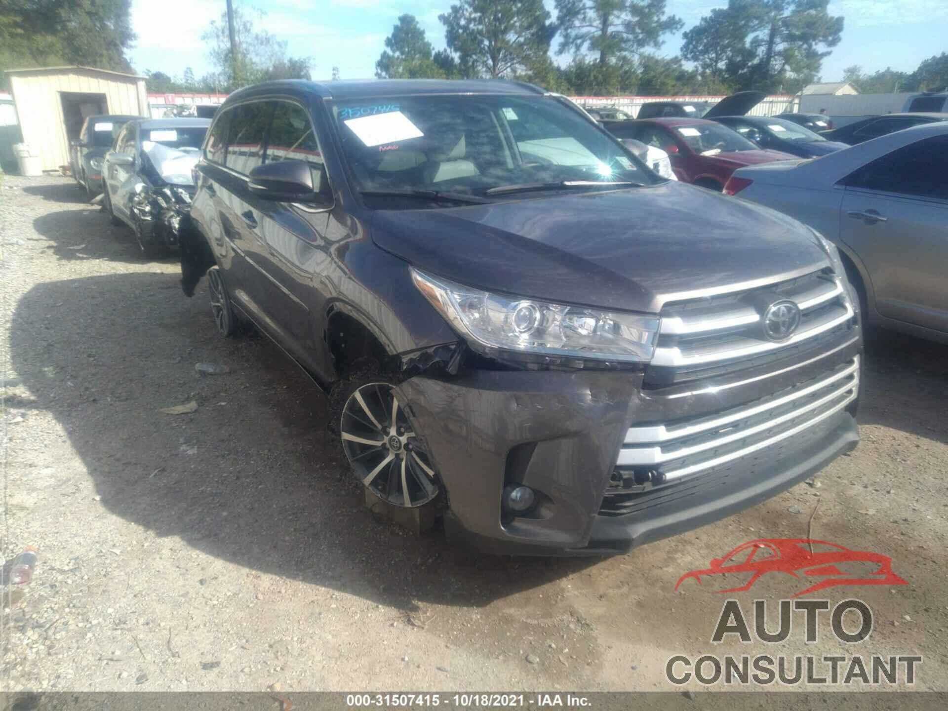 TOYOTA HIGHLANDER 2018 - 5TDKZRFH2JS550055