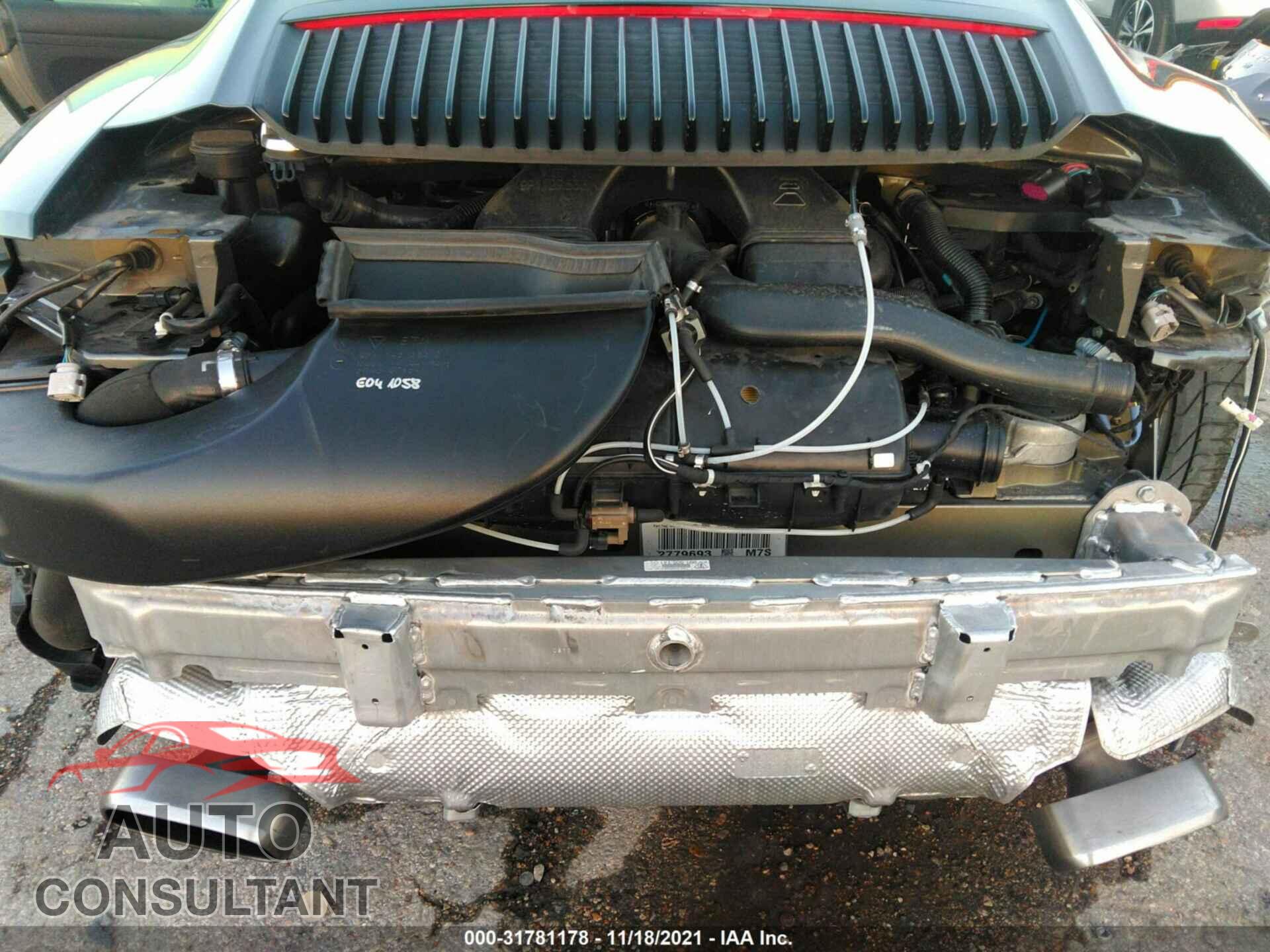 PORSCHE 911 2017 - WP0AA2A93HS108428