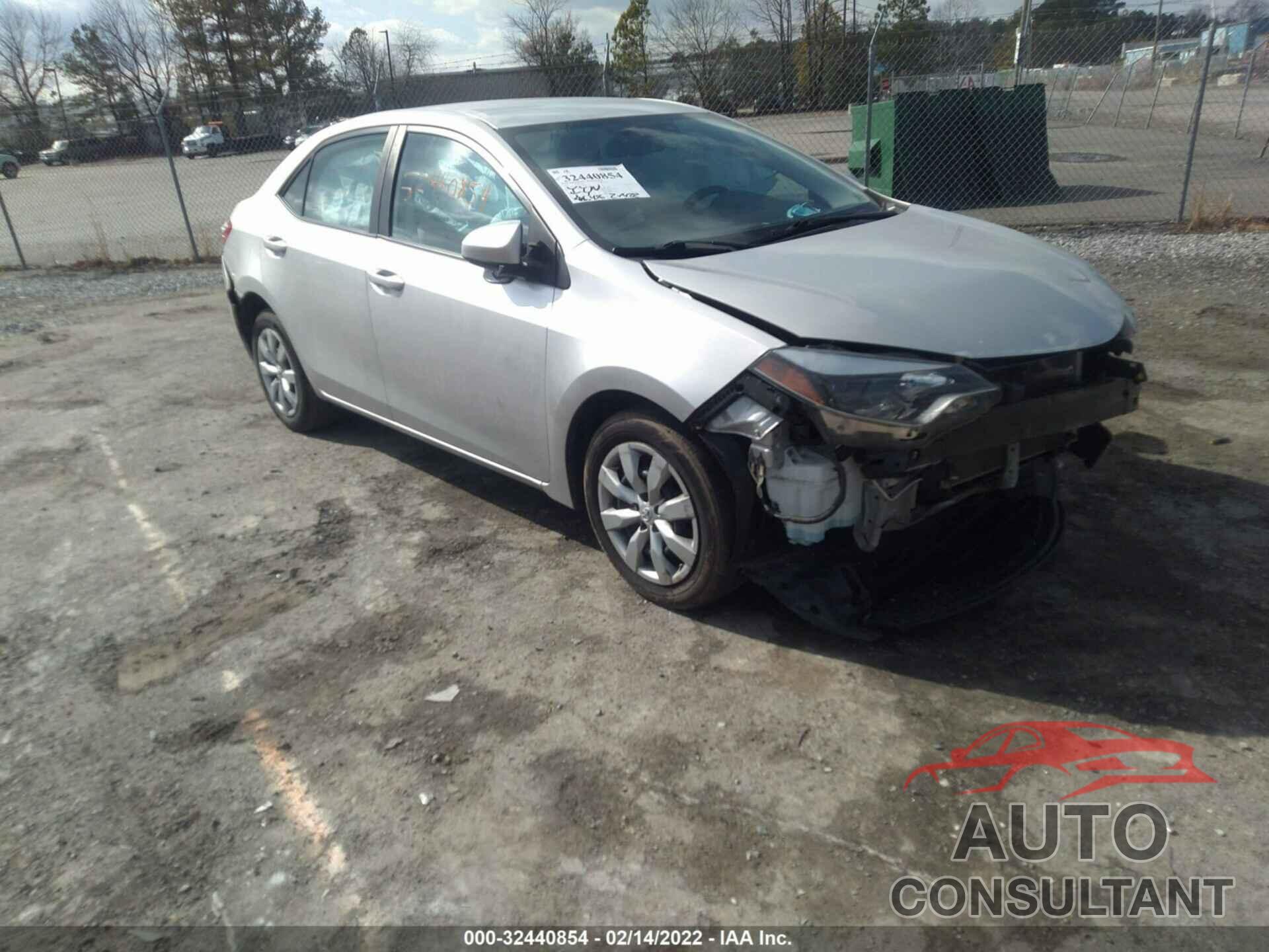 TOYOTA COROLLA 2016 - 2T1BURHE0GC529997