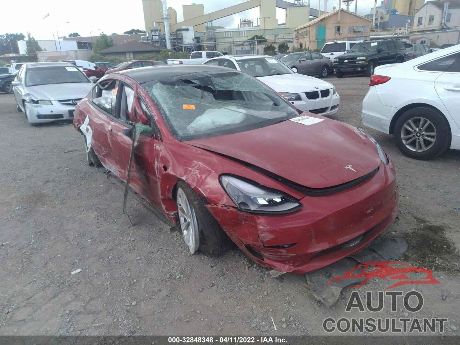 TESLA MODEL 3 2022 - 5YJ3E1EB6NF135992