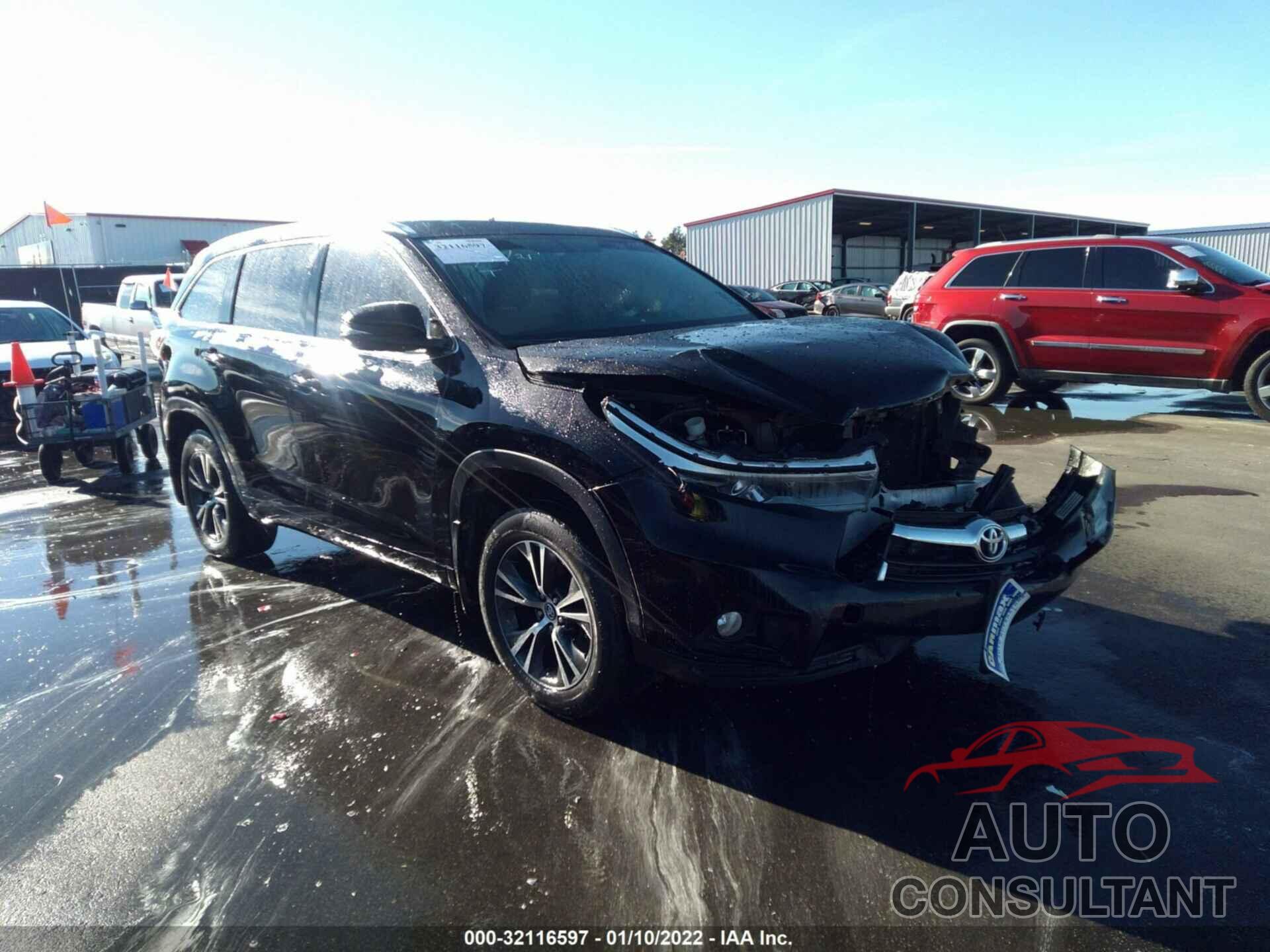 TOYOTA HIGHLANDER 2016 - 5TDJKRFH4GS317254