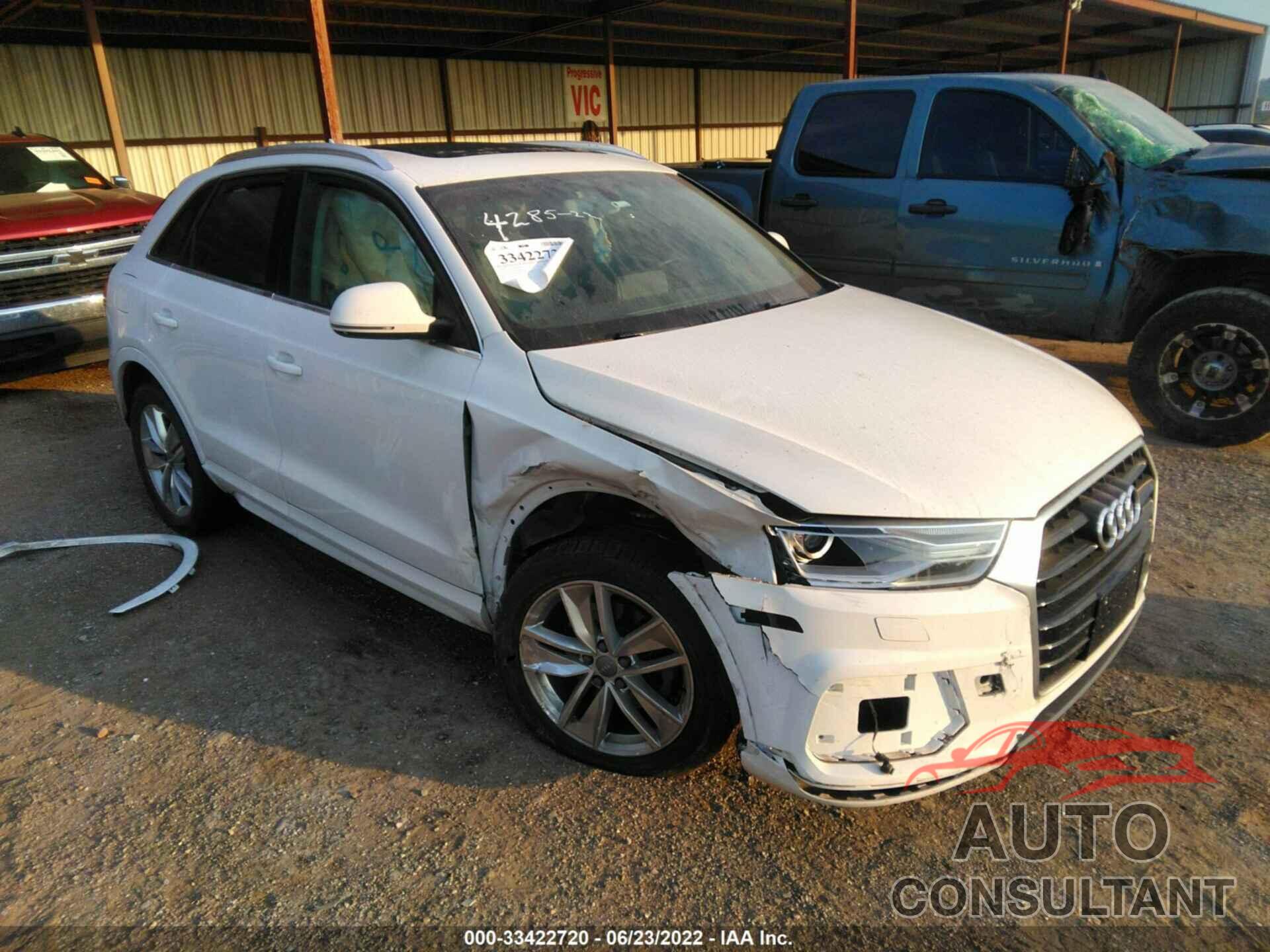 AUDI Q3 2016 - WA1BFCFS1GR013437