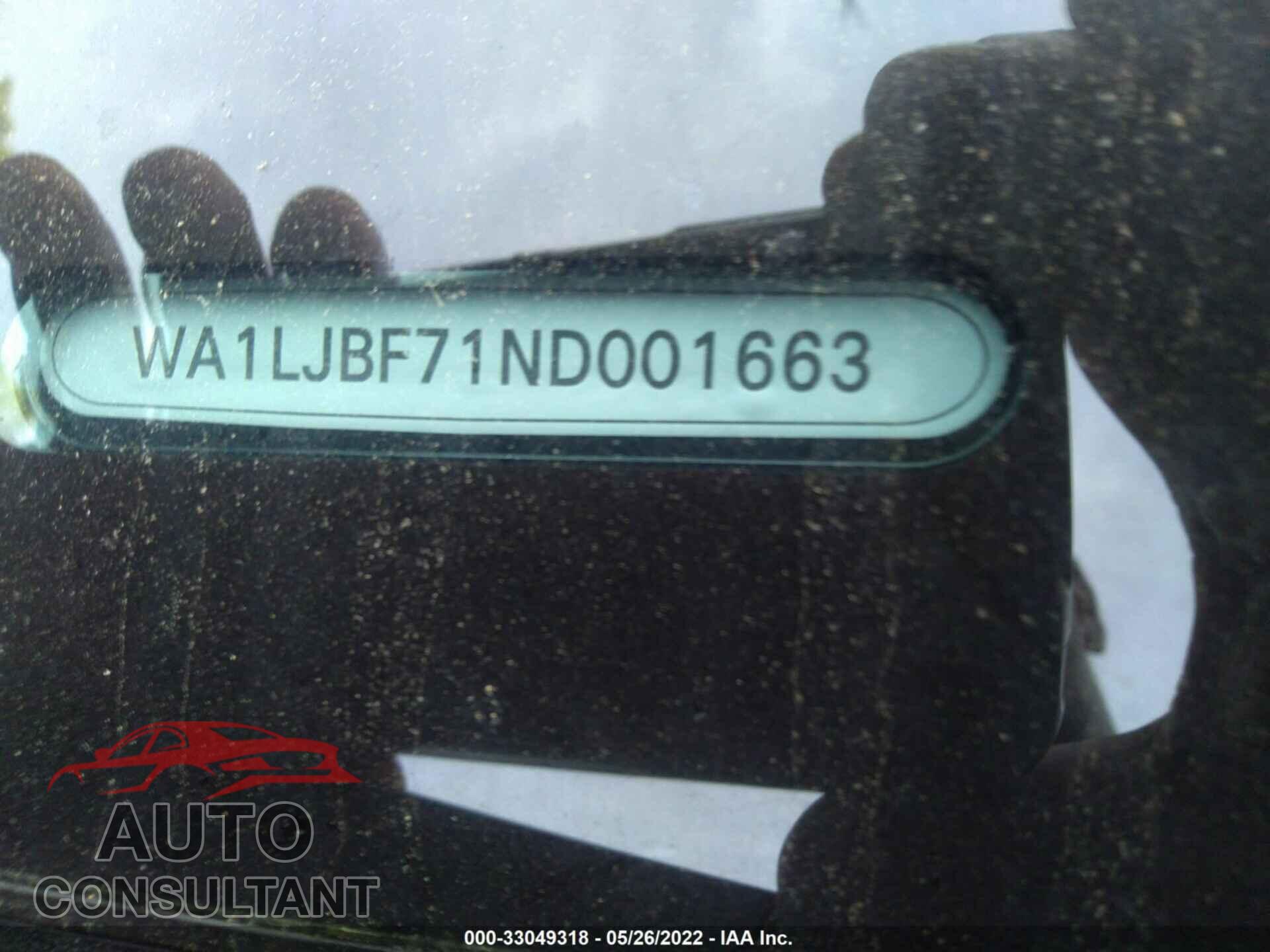AUDI Q7 2022 - WA1LJBF71ND001663