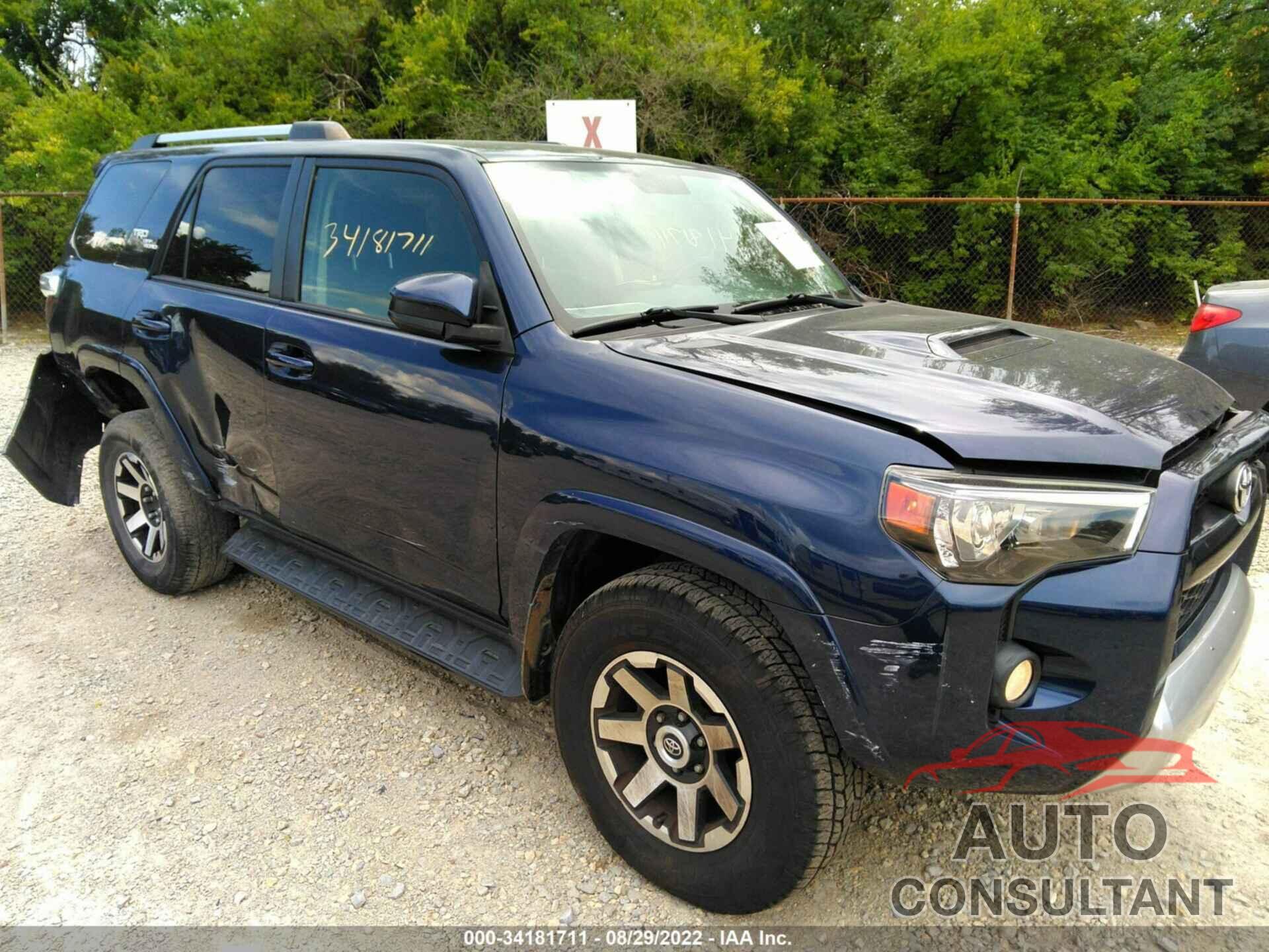 TOYOTA 4RUNNER 2017 - JTEBU5JR3H5463994