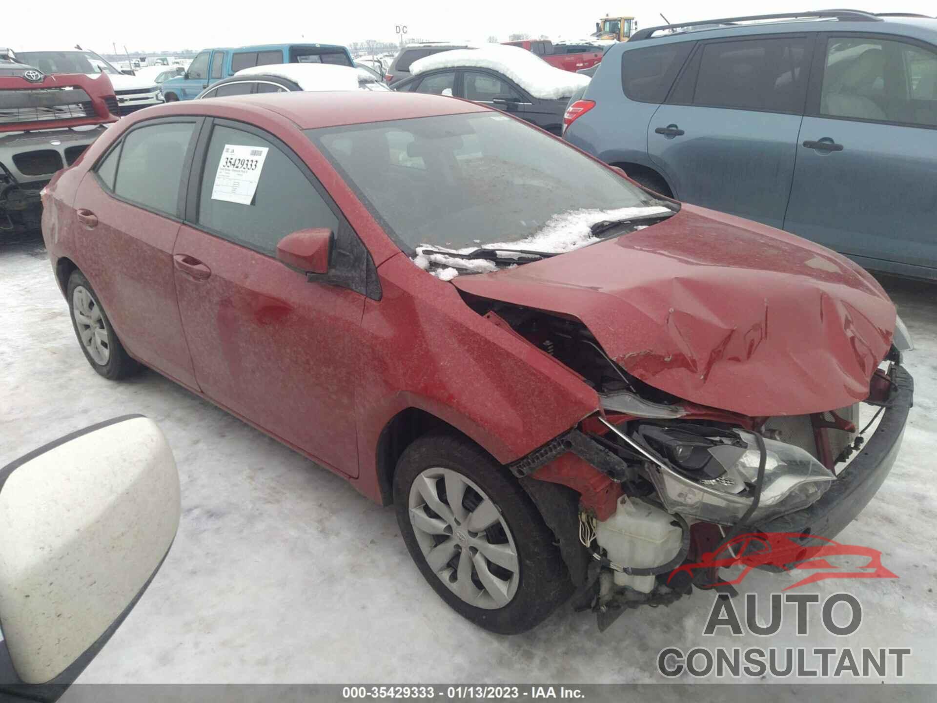 TOYOTA COROLLA 2016 - 2T1BURHE5GC587491
