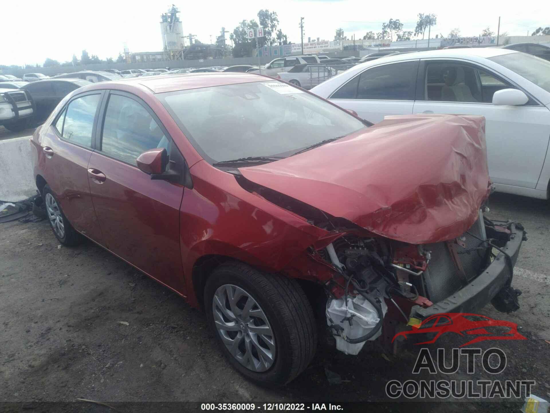 TOYOTA COROLLA 2019 - 5YFBURHE3KP922286