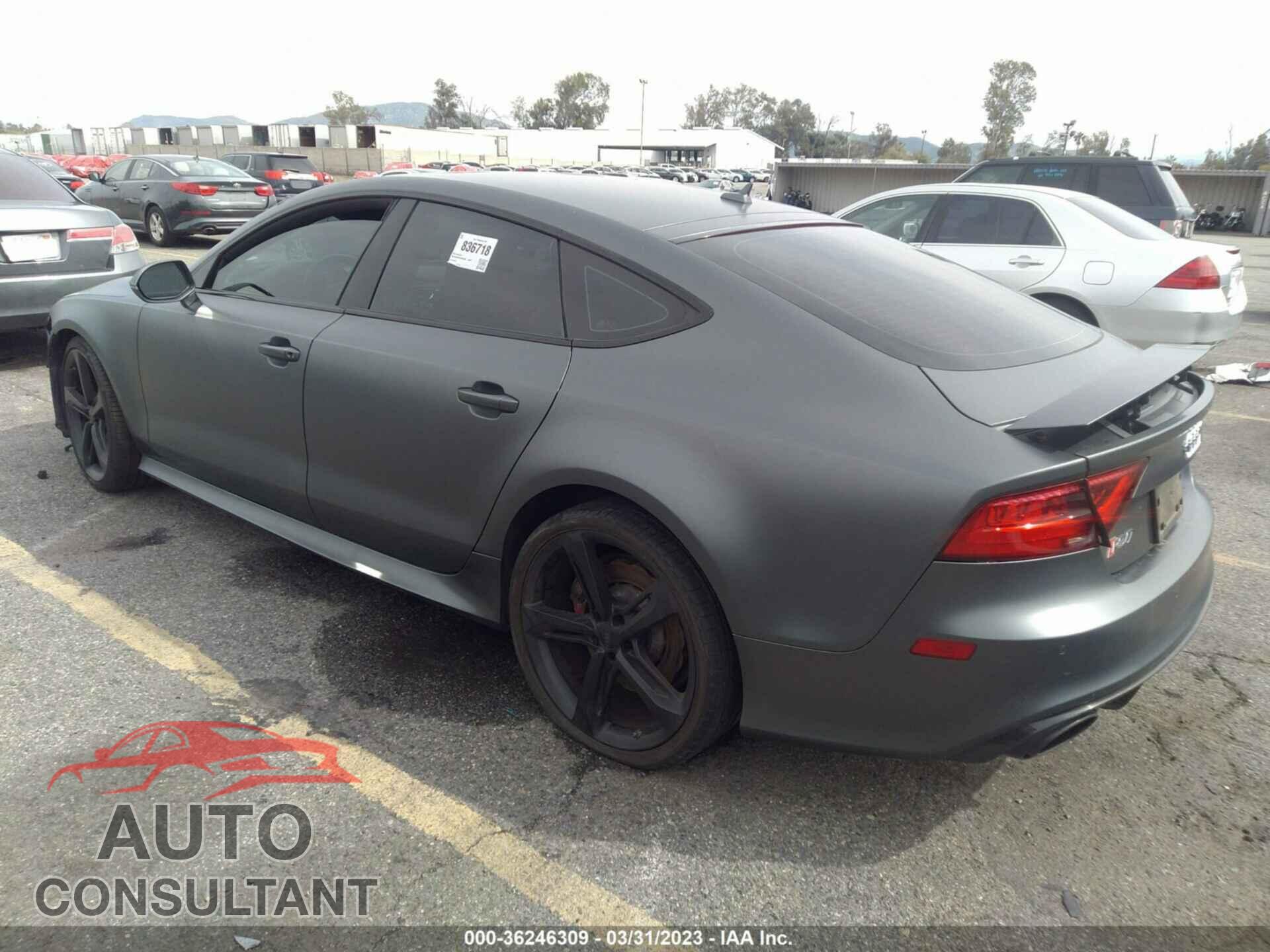 AUDI RS 7 2015 - WUAW2AFCXFN901029