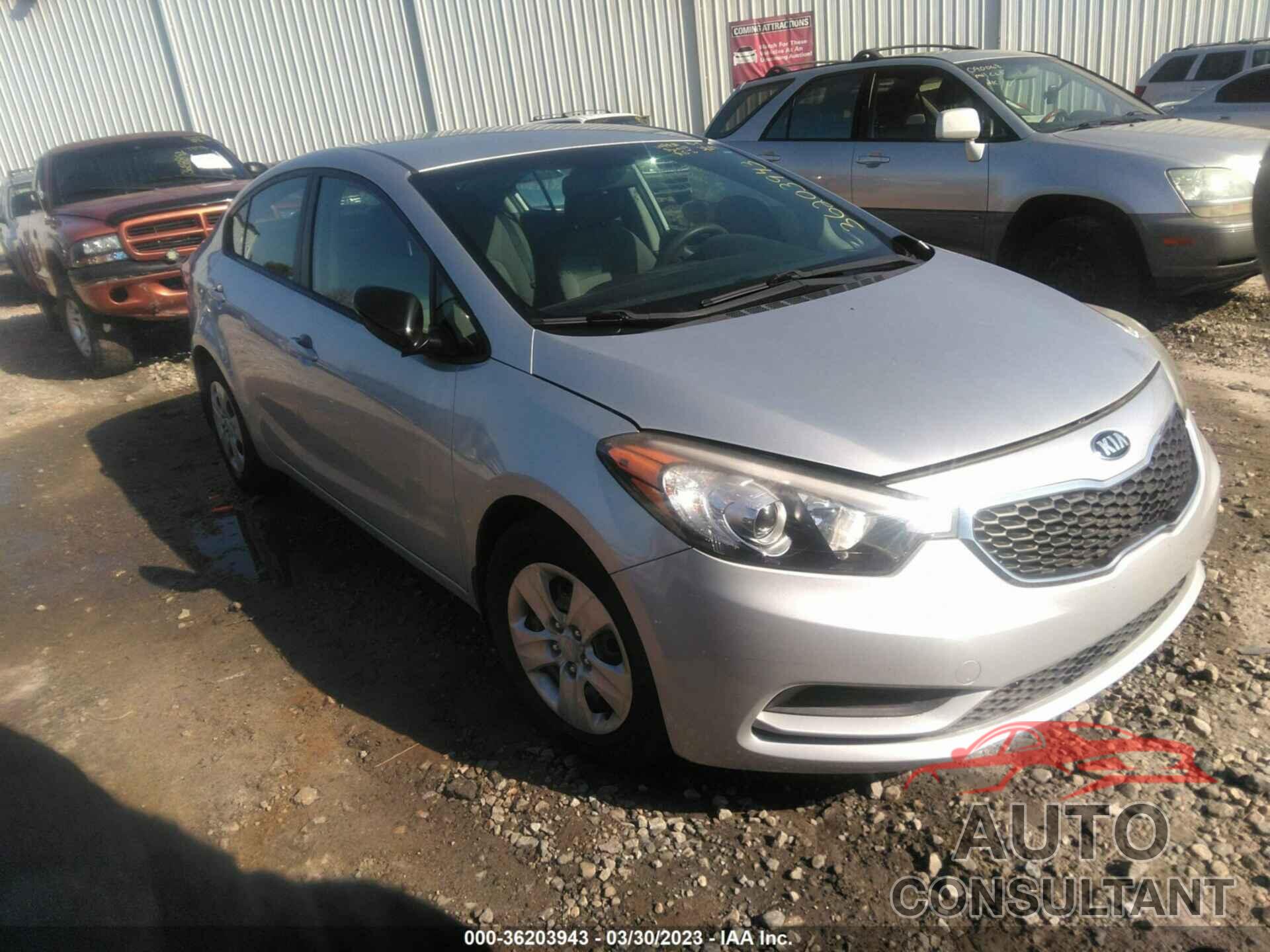 KIA FORTE 2015 - KNAFK4A62F5298848