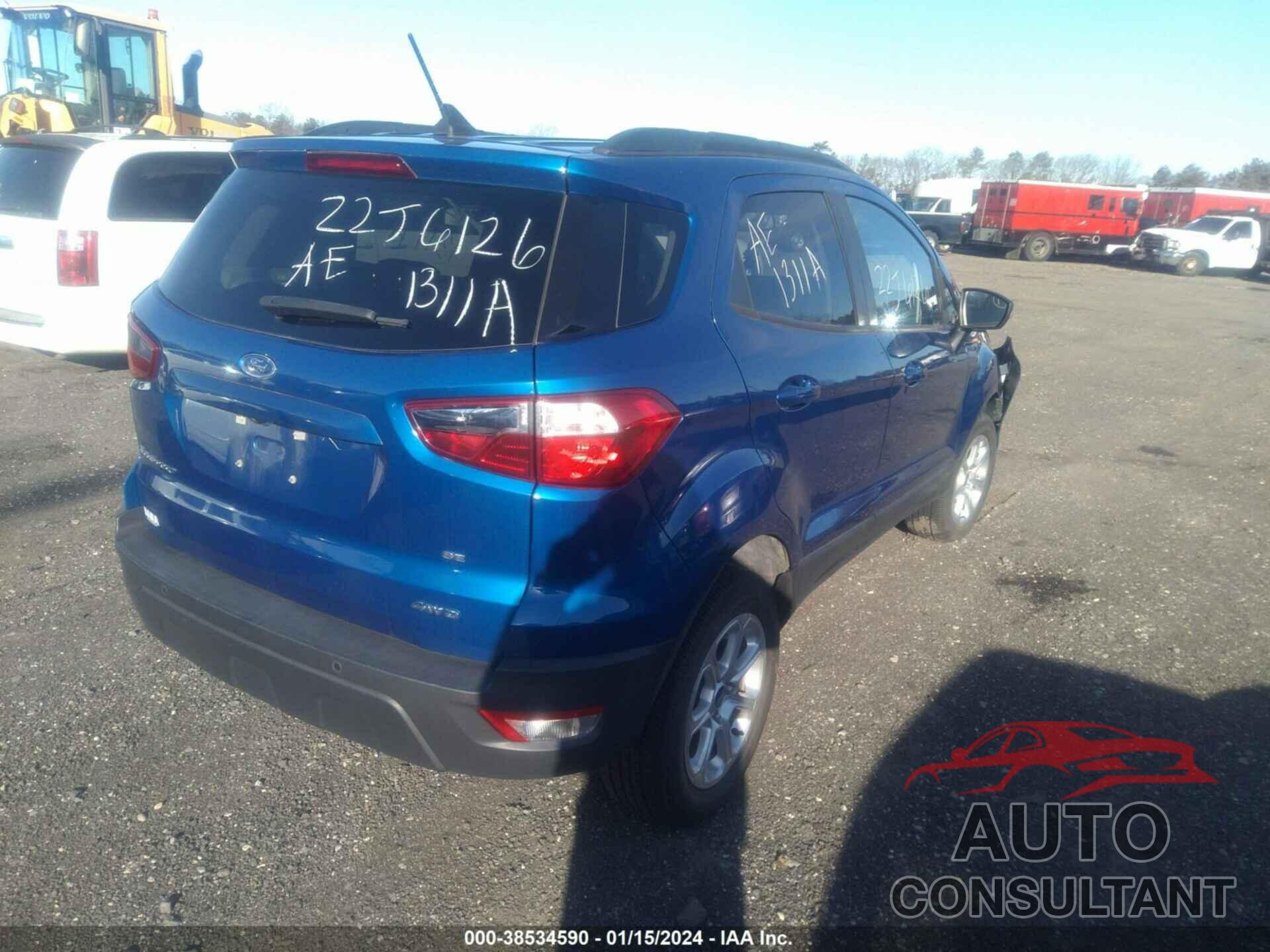 FORD ECOSPORT 2020 - MAJ6S3GL8LC349695