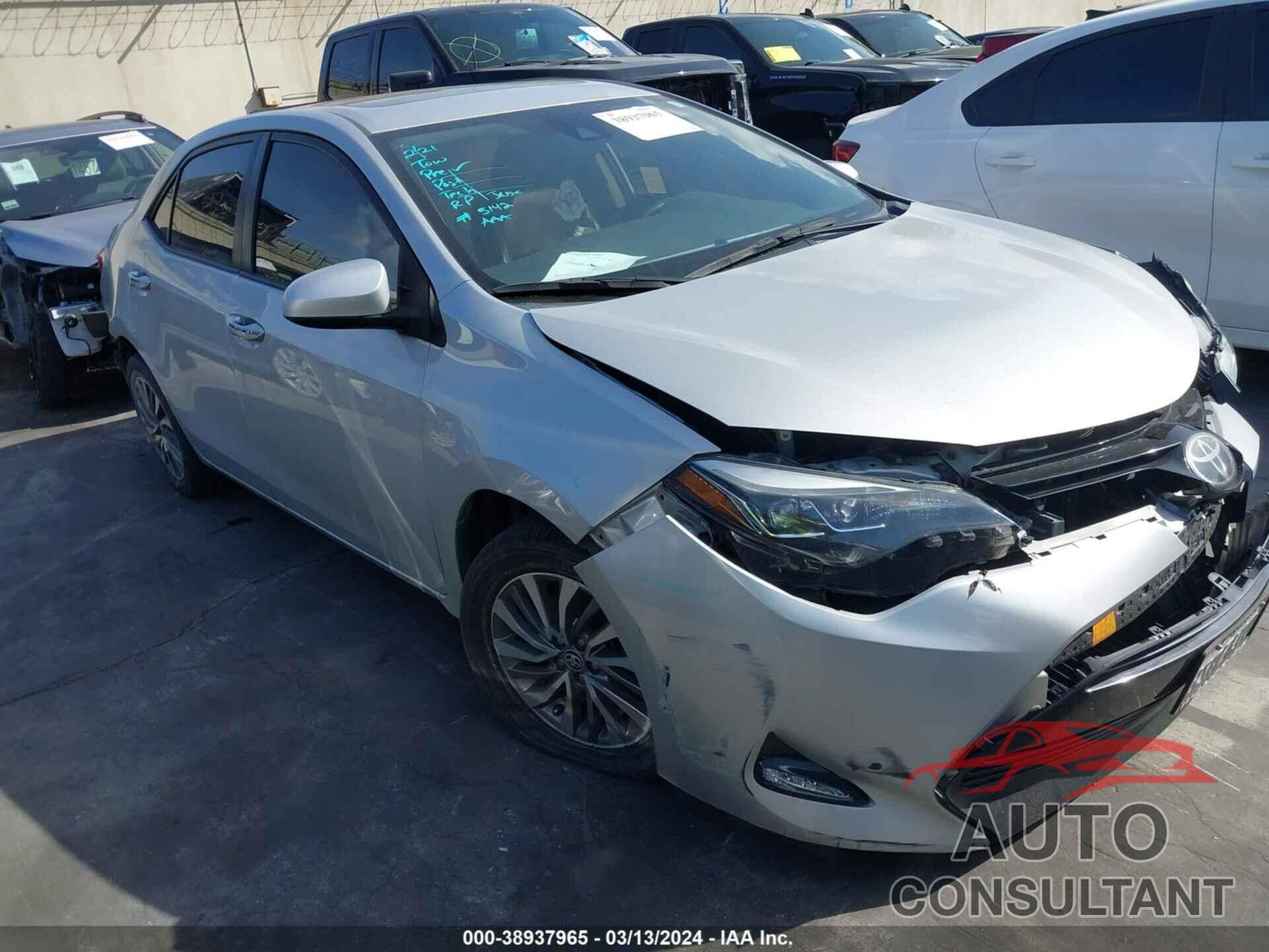 TOYOTA COROLLA 2017 - 5YFBURHE3HP637936