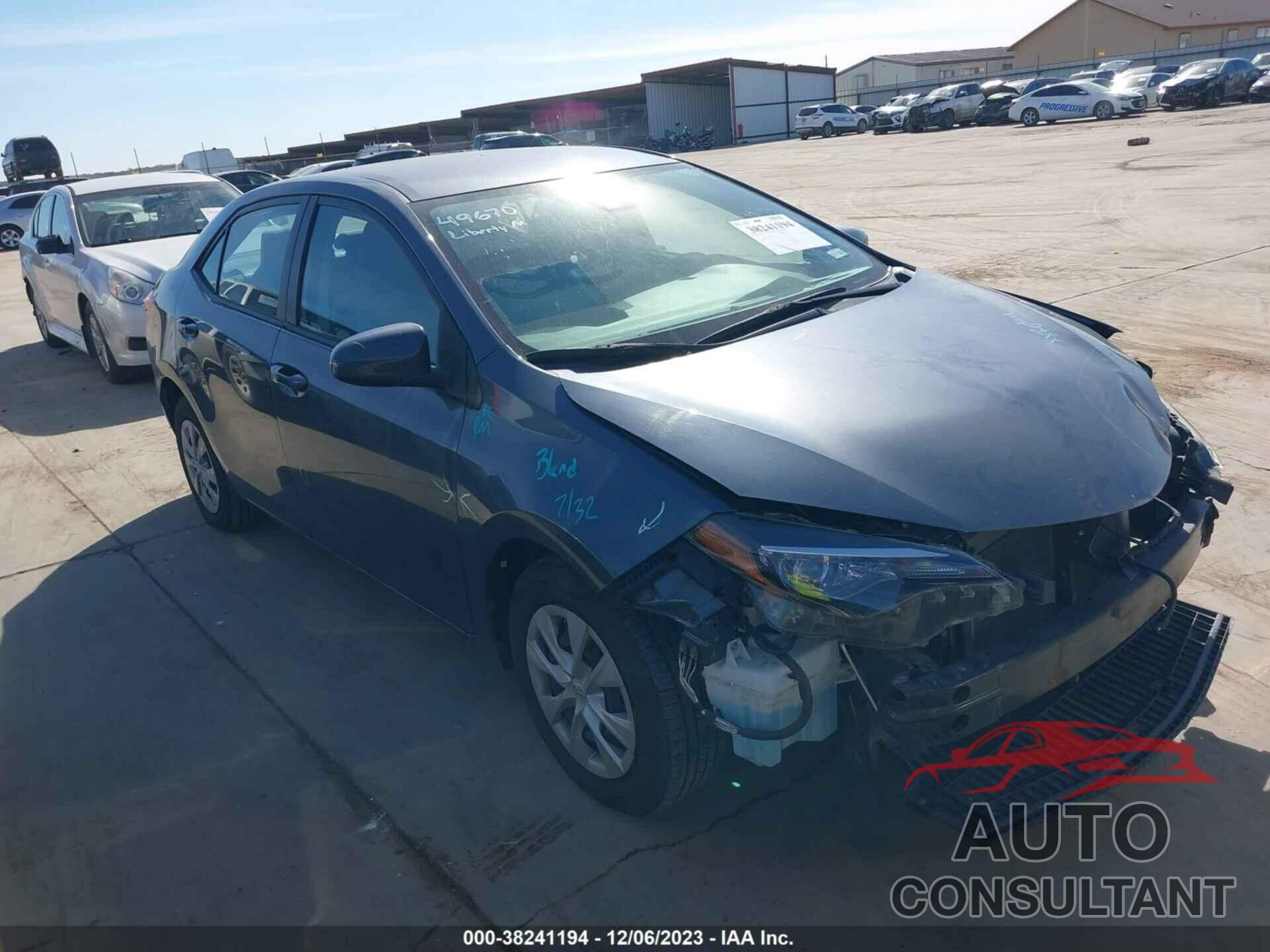 TOYOTA COROLLA 2017 - 2T1BPRHE1HC960969