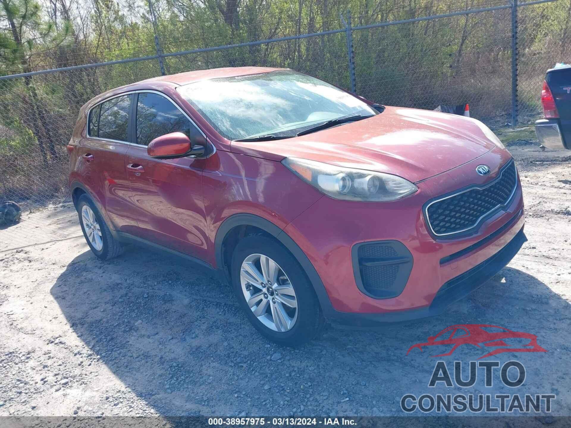 KIA SPORTAGE 2017 - KNDPM3AC0H7213630