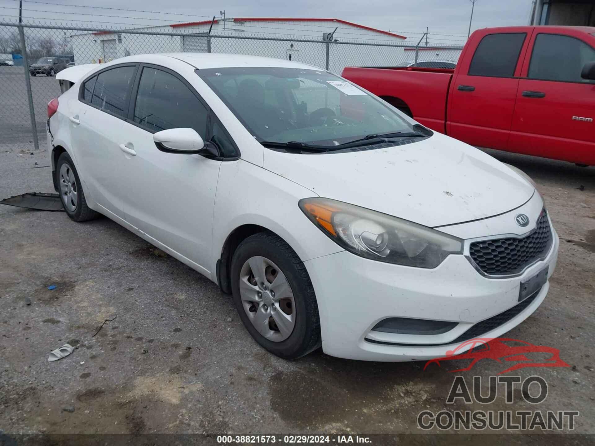 KIA FORTE 2016 - KNAFK4A69G5554484