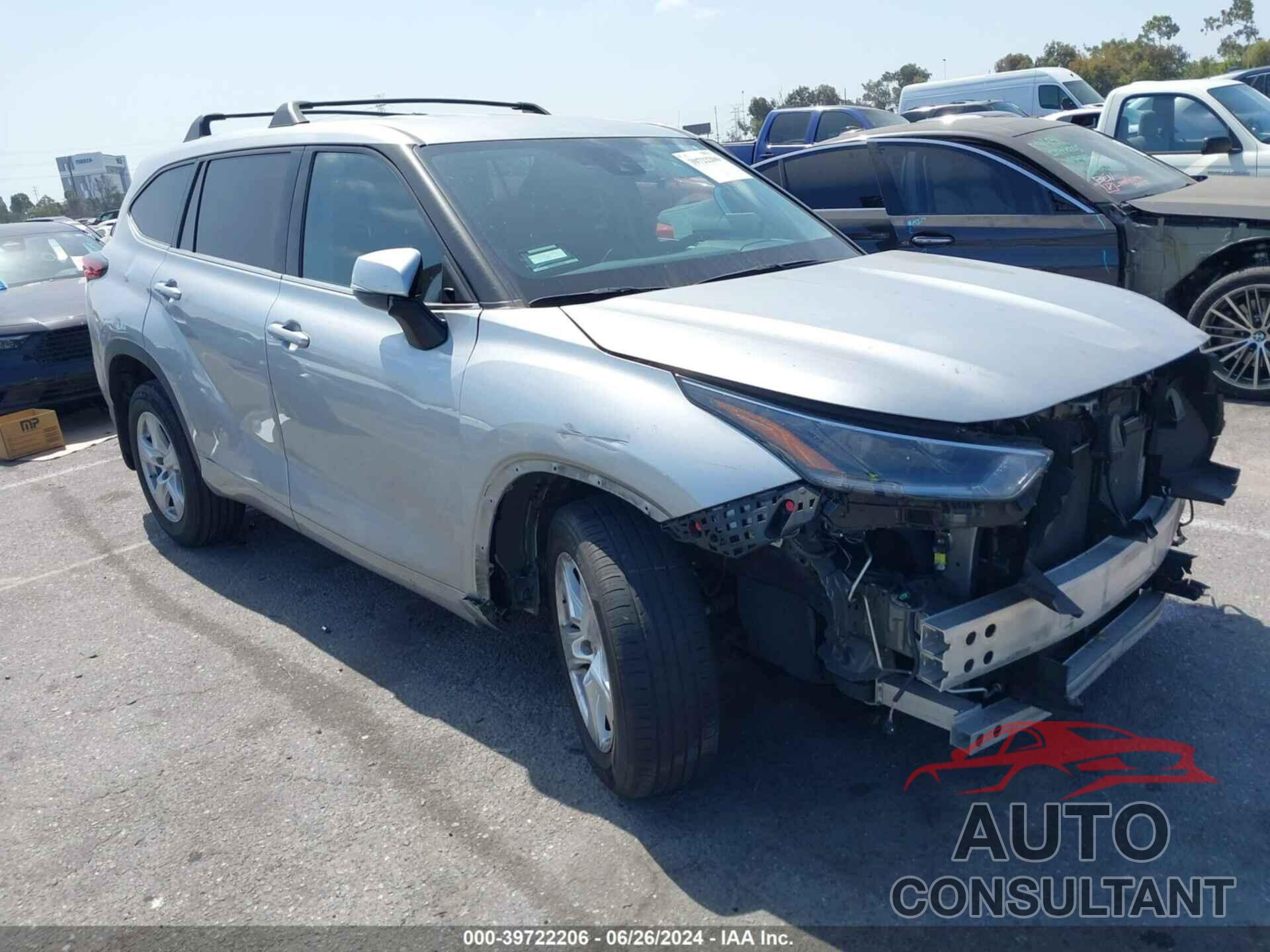 TOYOTA HIGHLANDER 2021 - 5TDCZRAH3MS089223