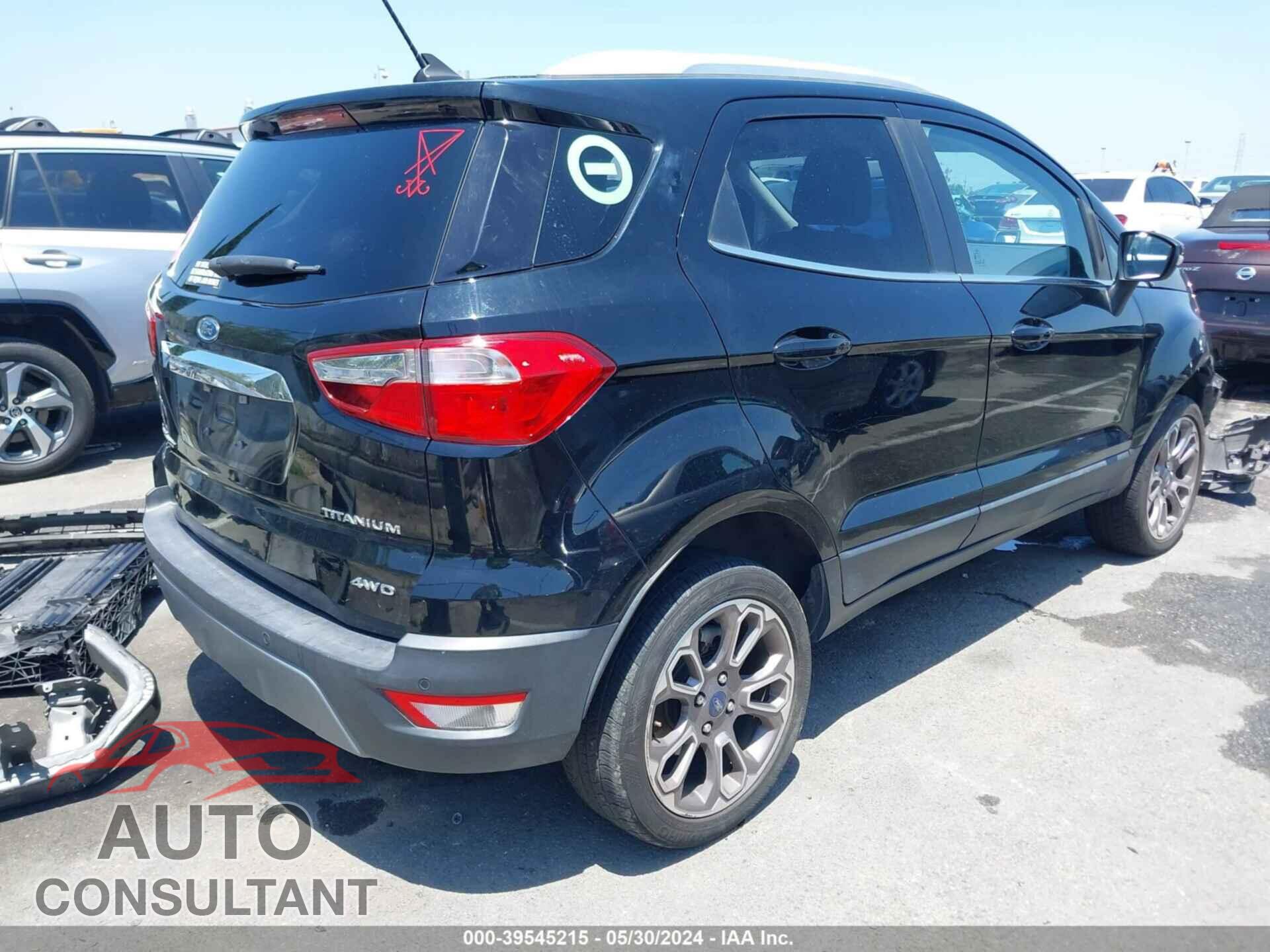 FORD ECOSPORT 2020 - MAJ6S3KL4LC328091
