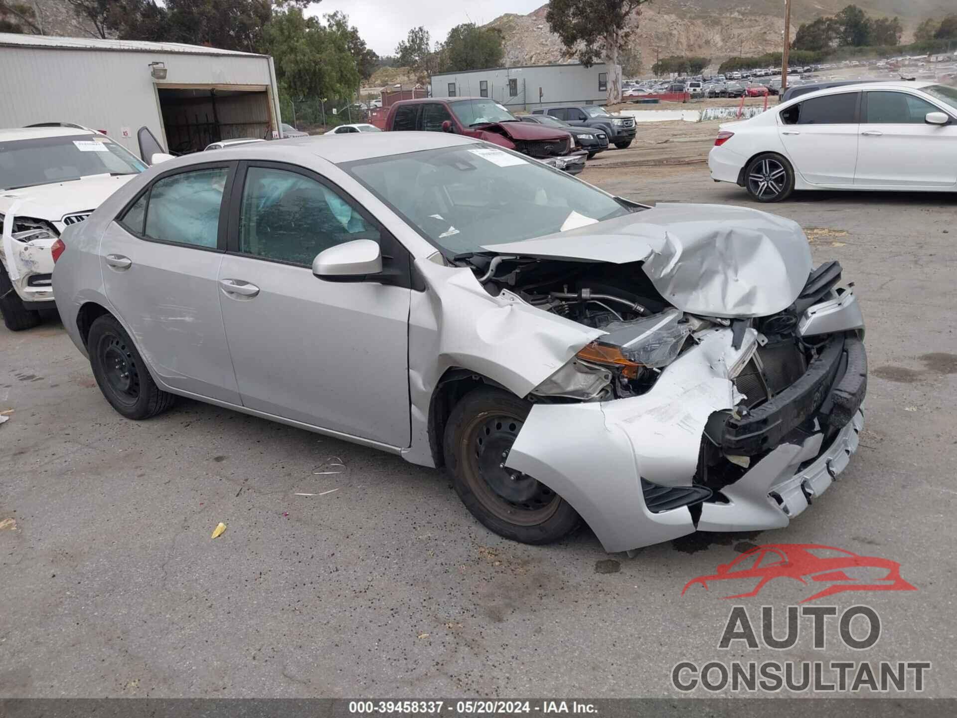 TOYOTA COROLLA 2019 - 05YFBURHEXKP89117