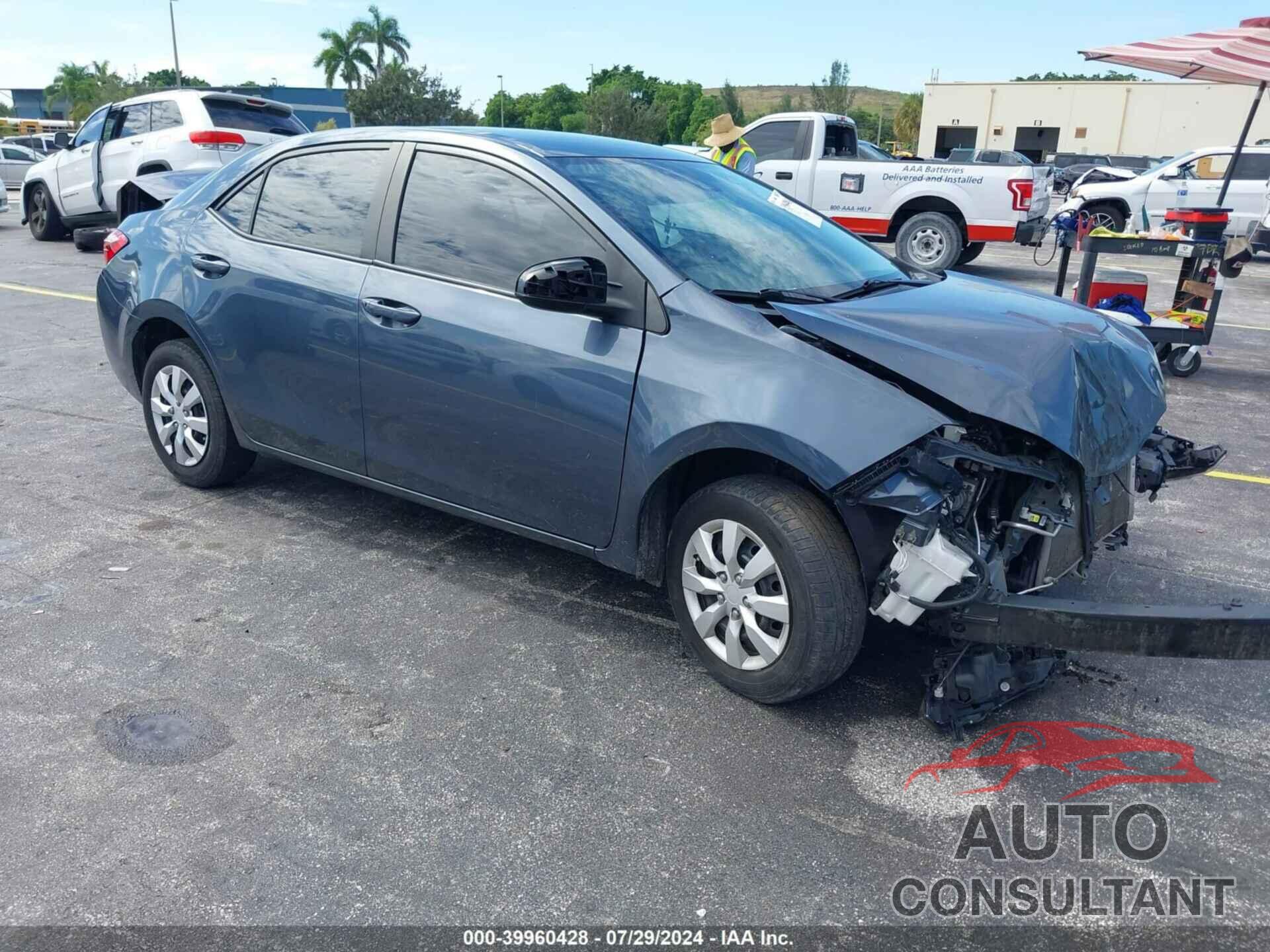 TOYOTA COROLLA 2019 - 2T1BURHE9KC168844