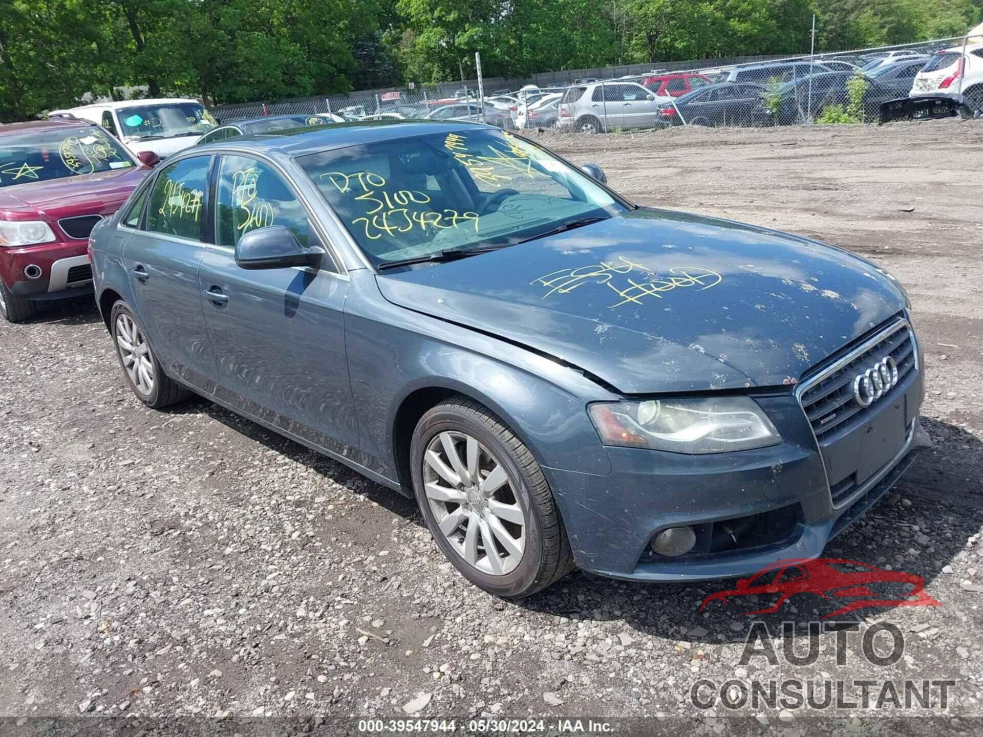 AUDI A4 2009 - WAUSF78K19N038906