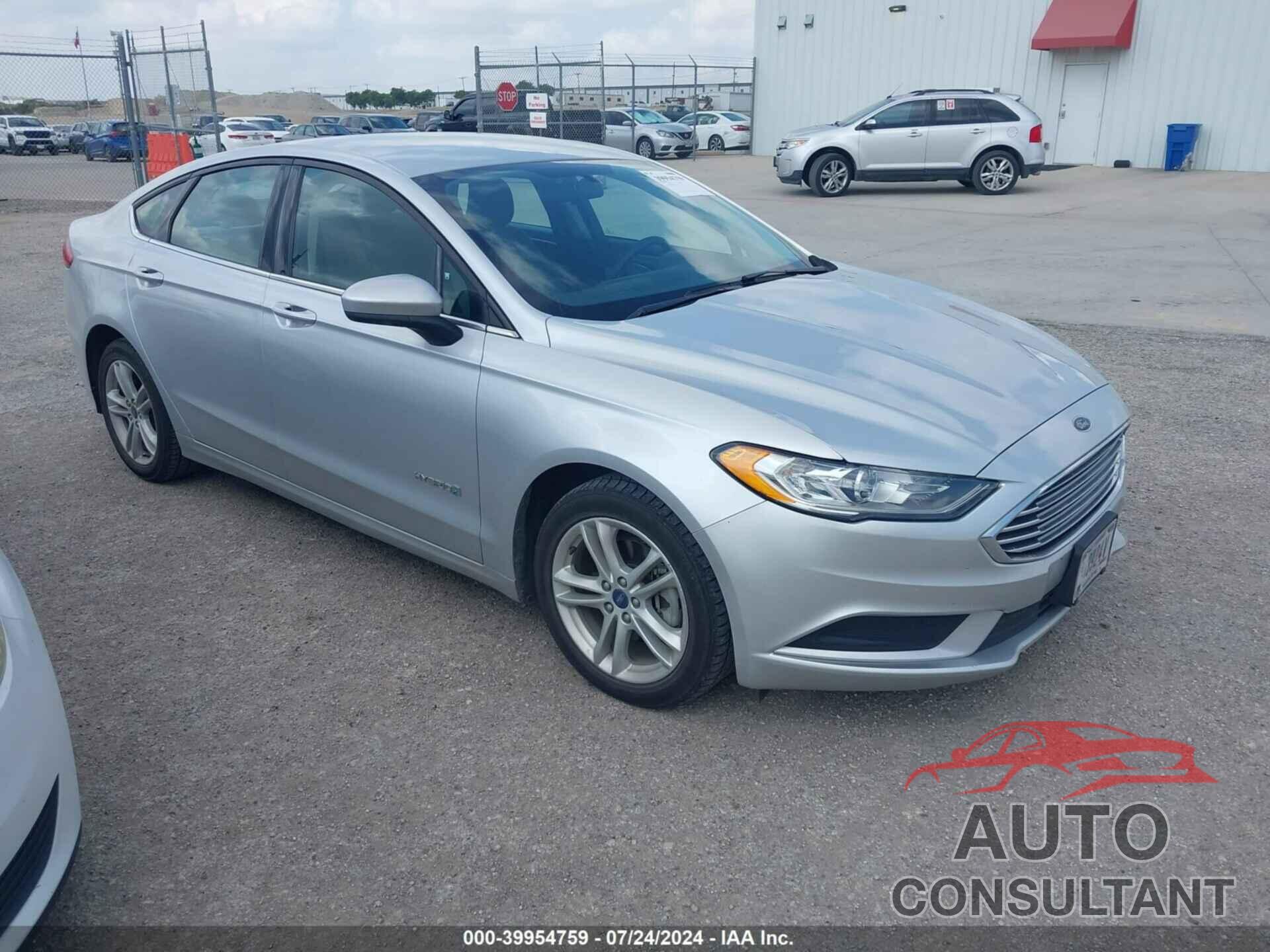 FORD FUSION HYBRID 2018 - 3FA6P0UU3JR278899