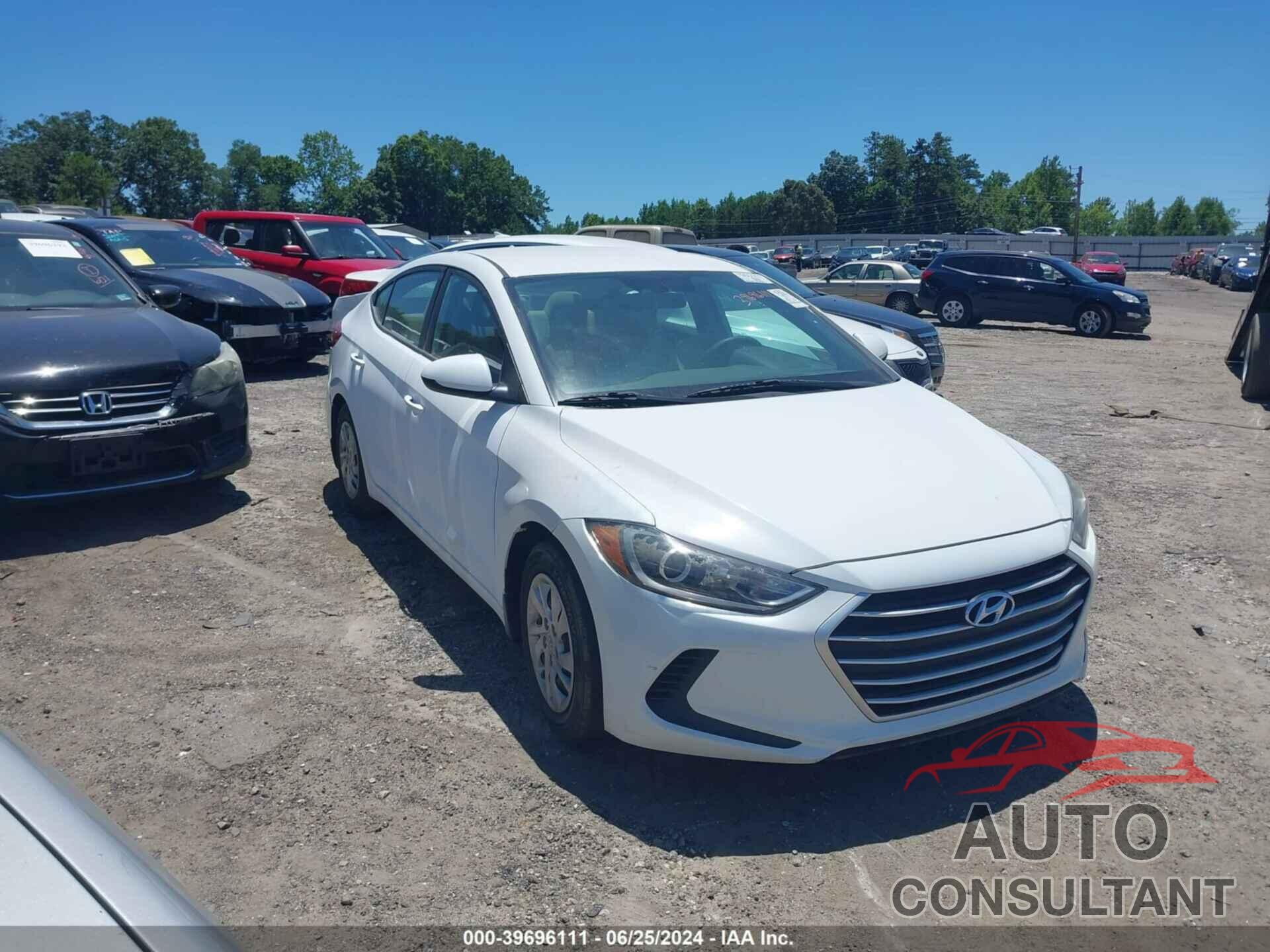 HYUNDAI ELANTRA 2017 - 5NPD74LF9HH036076