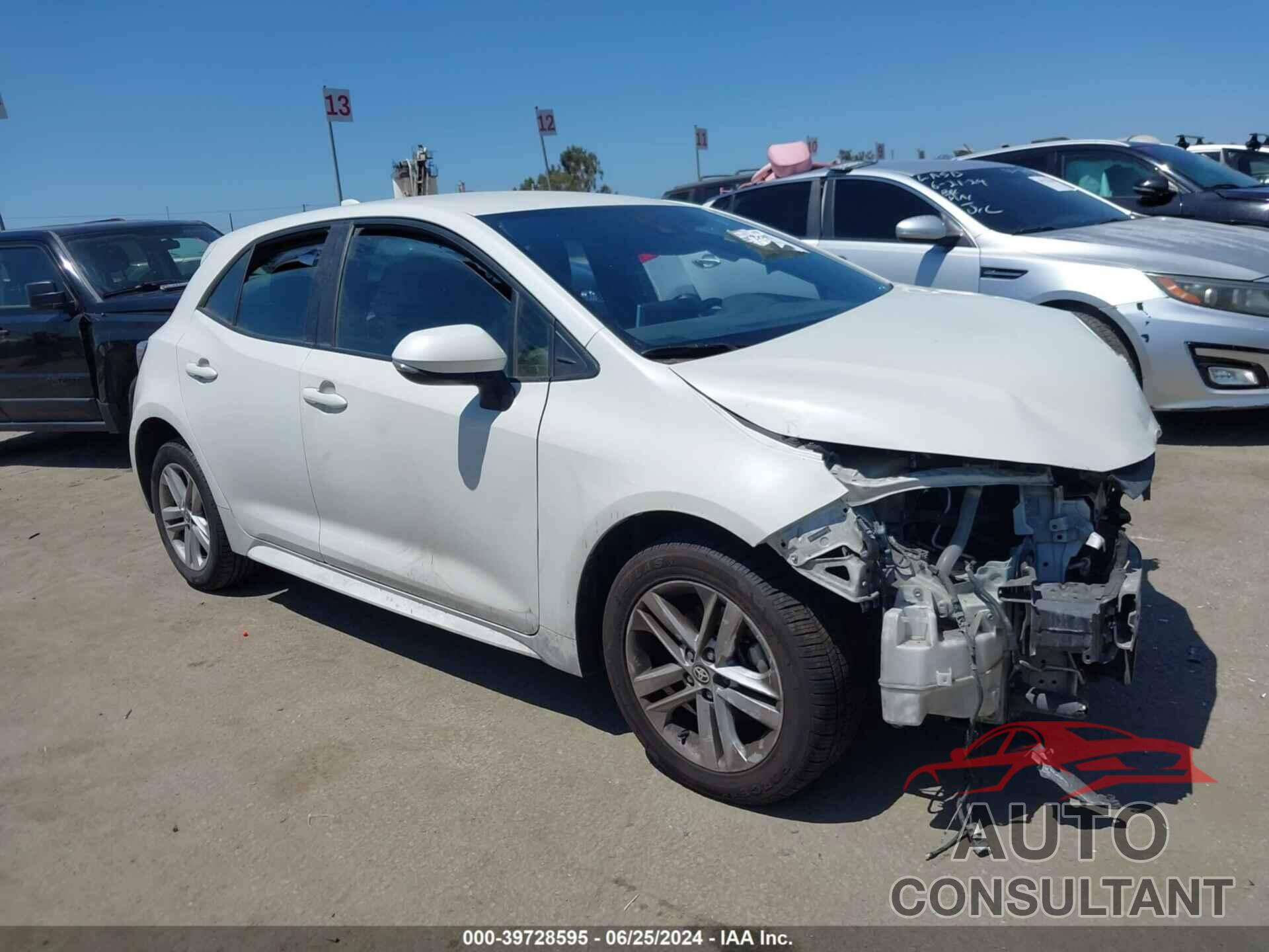 TOYOTA COROLLA 2019 - JTNK4RBE6K3059903