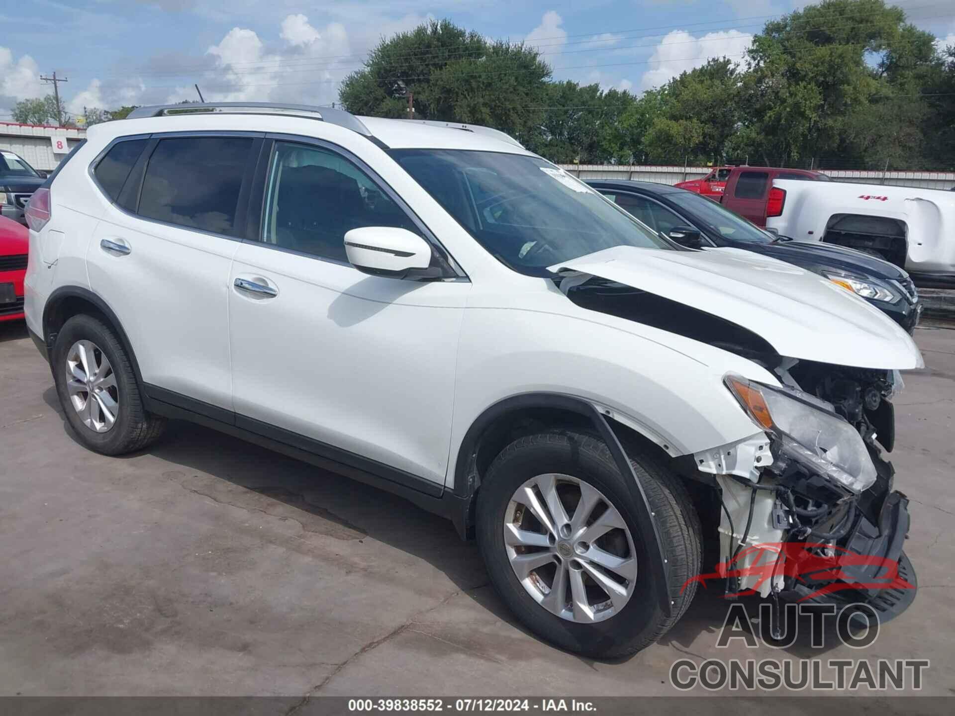 NISSAN ROGUE 2016 - KNMAT2MT2GP645746