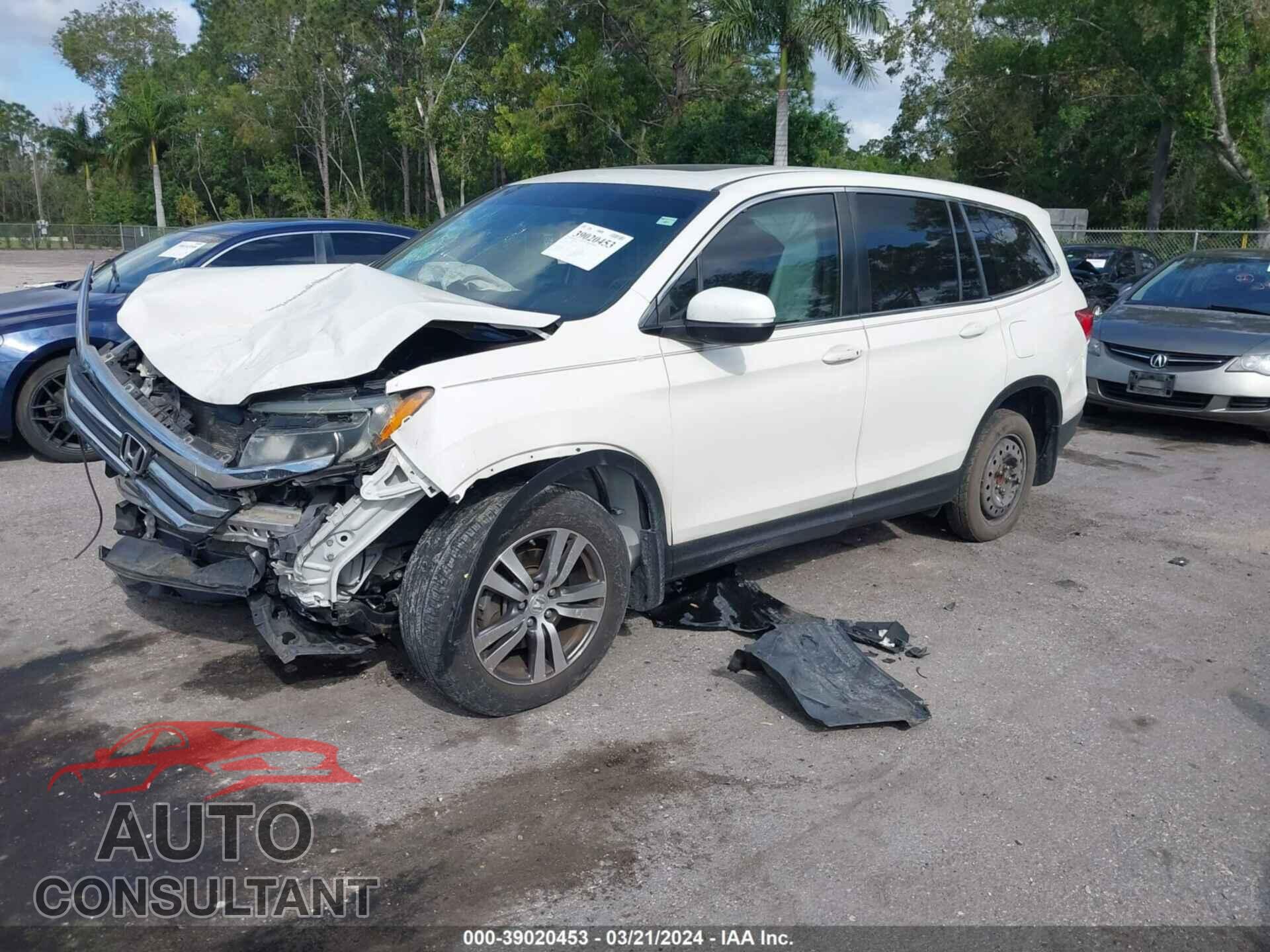 HONDA PILOT 2016 - 5FNYF5H51GB016153