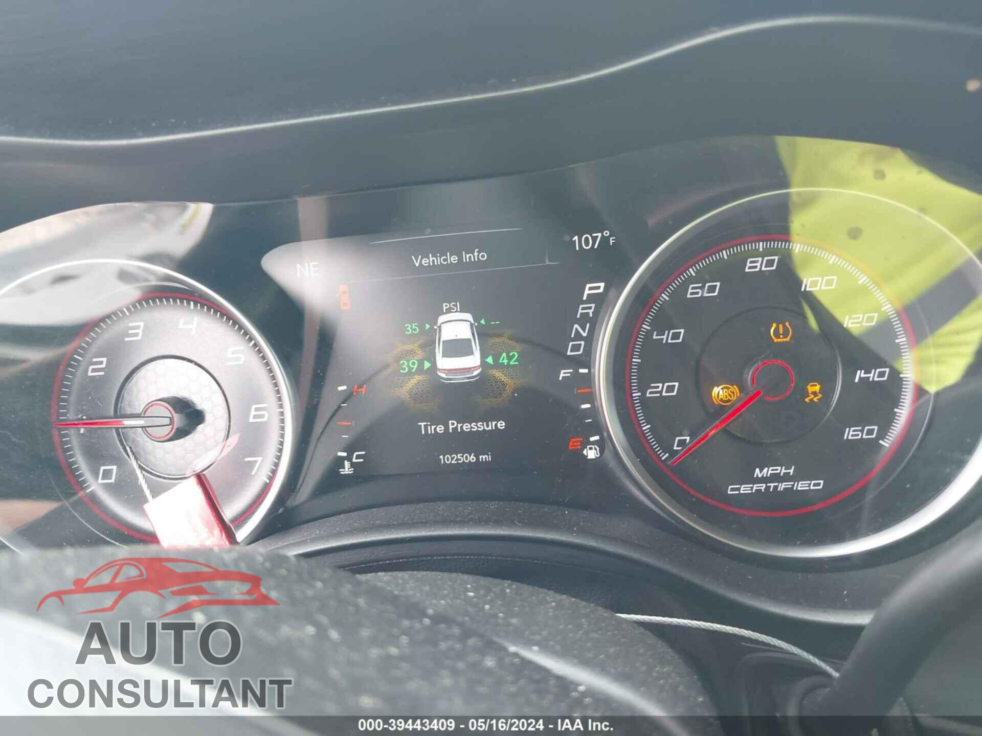 DODGE CHARGER 2016 - 2C3CDXAT9GH286301
