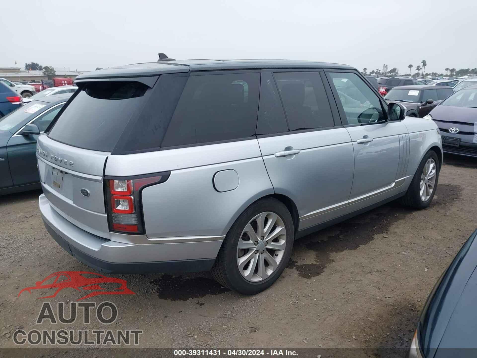 LAND ROVER RANGE ROVER 2016 - SALGS2KF9GA304589