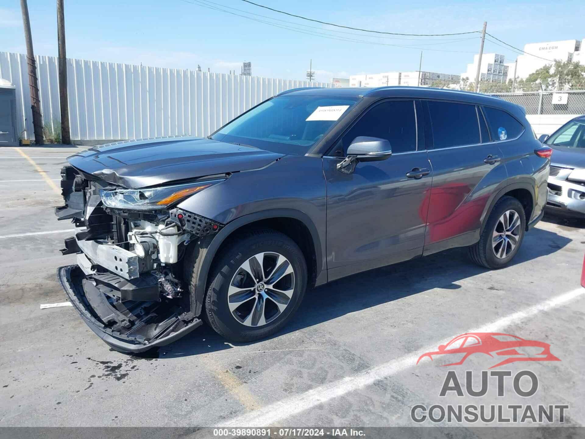 TOYOTA HIGHLANDER 2021 - 5TDGZRAH3MS068180