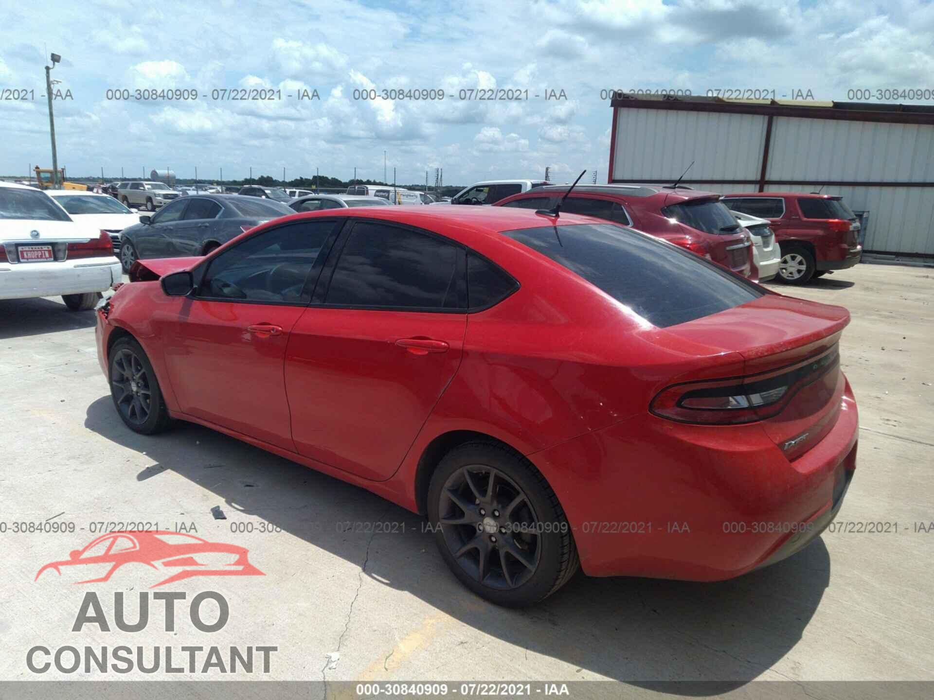 DODGE DART 2016 - 1C3CDFAA9GD623961