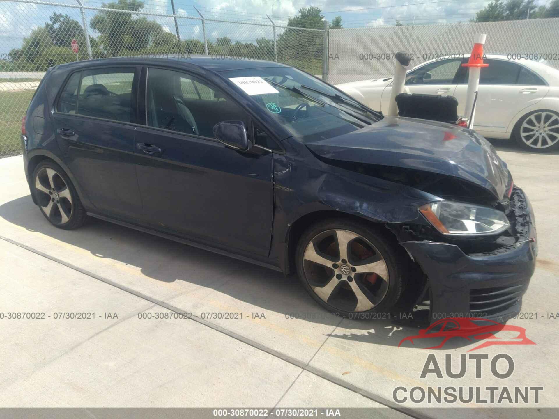 VOLKSWAGEN GOLF GTI 2016 - 3VW4T7AU0GM020613