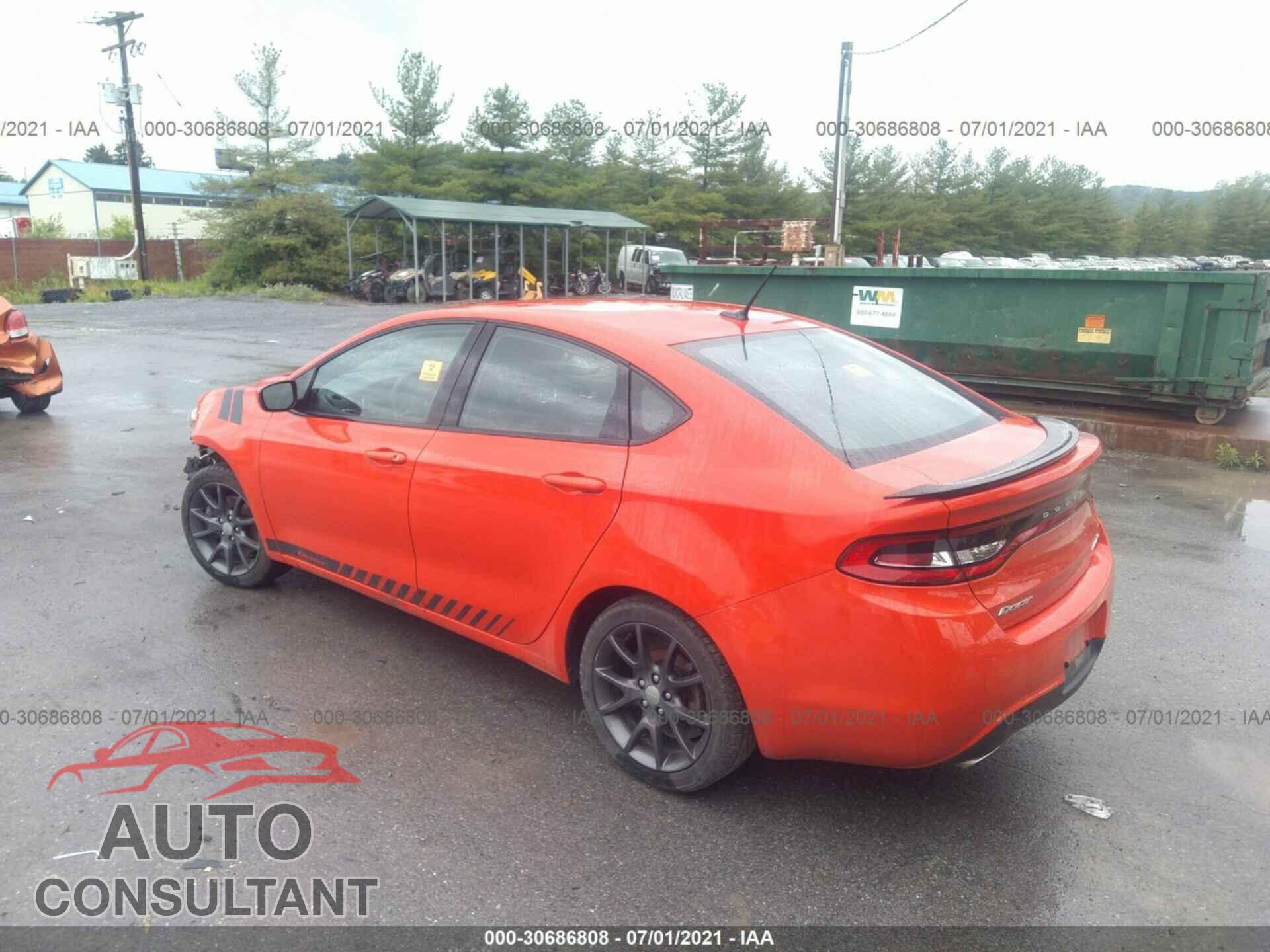 DODGE DART 2016 - 1C3CDFBB9GD738714