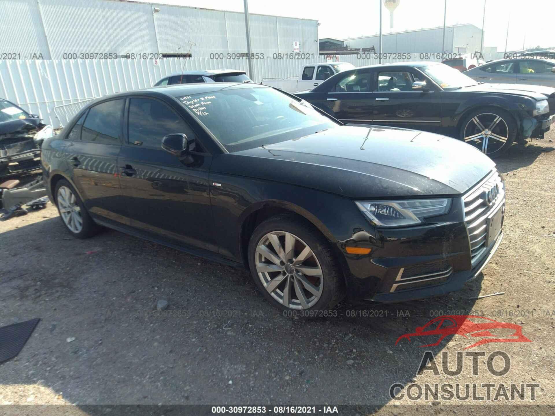 AUDI A4 2018 - WAUKMAF47JA068074