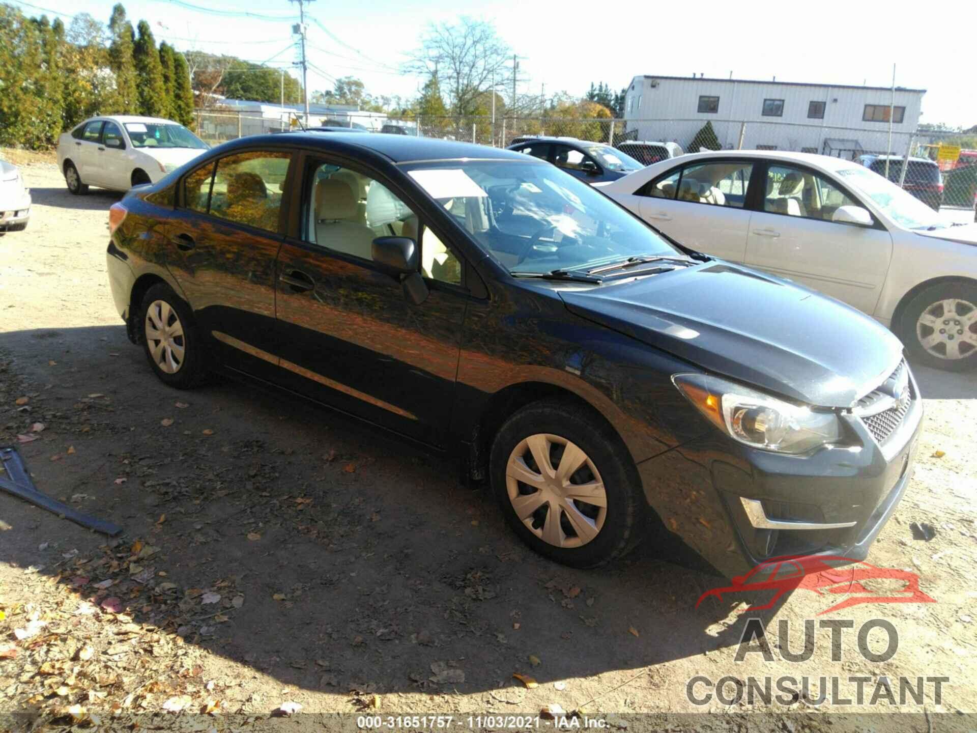 SUBARU IMPREZA SEDAN 2016 - JF1GJAA60GG017621