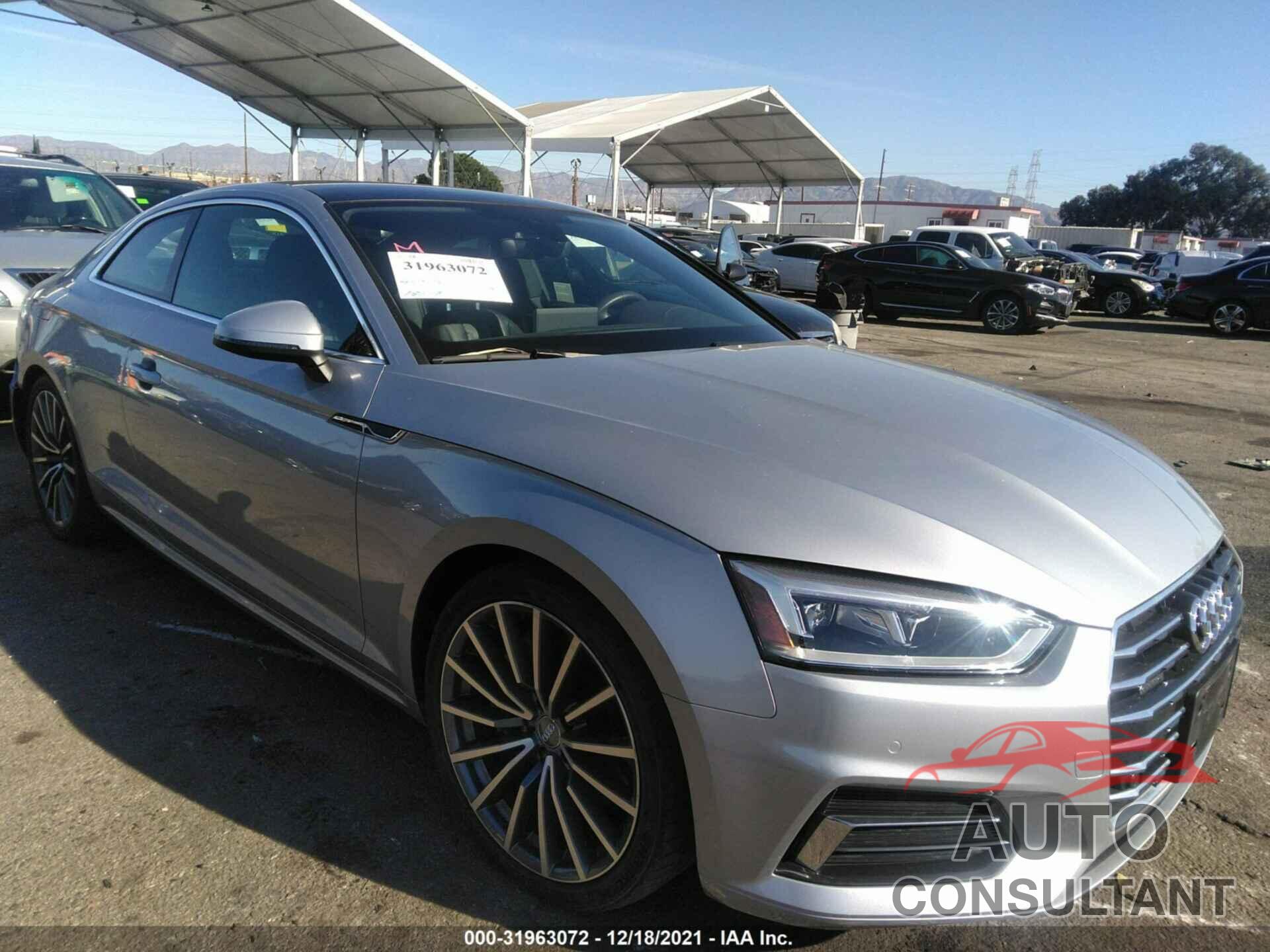 AUDI A5 COUPE 2018 - WAUPNAF50JA094298