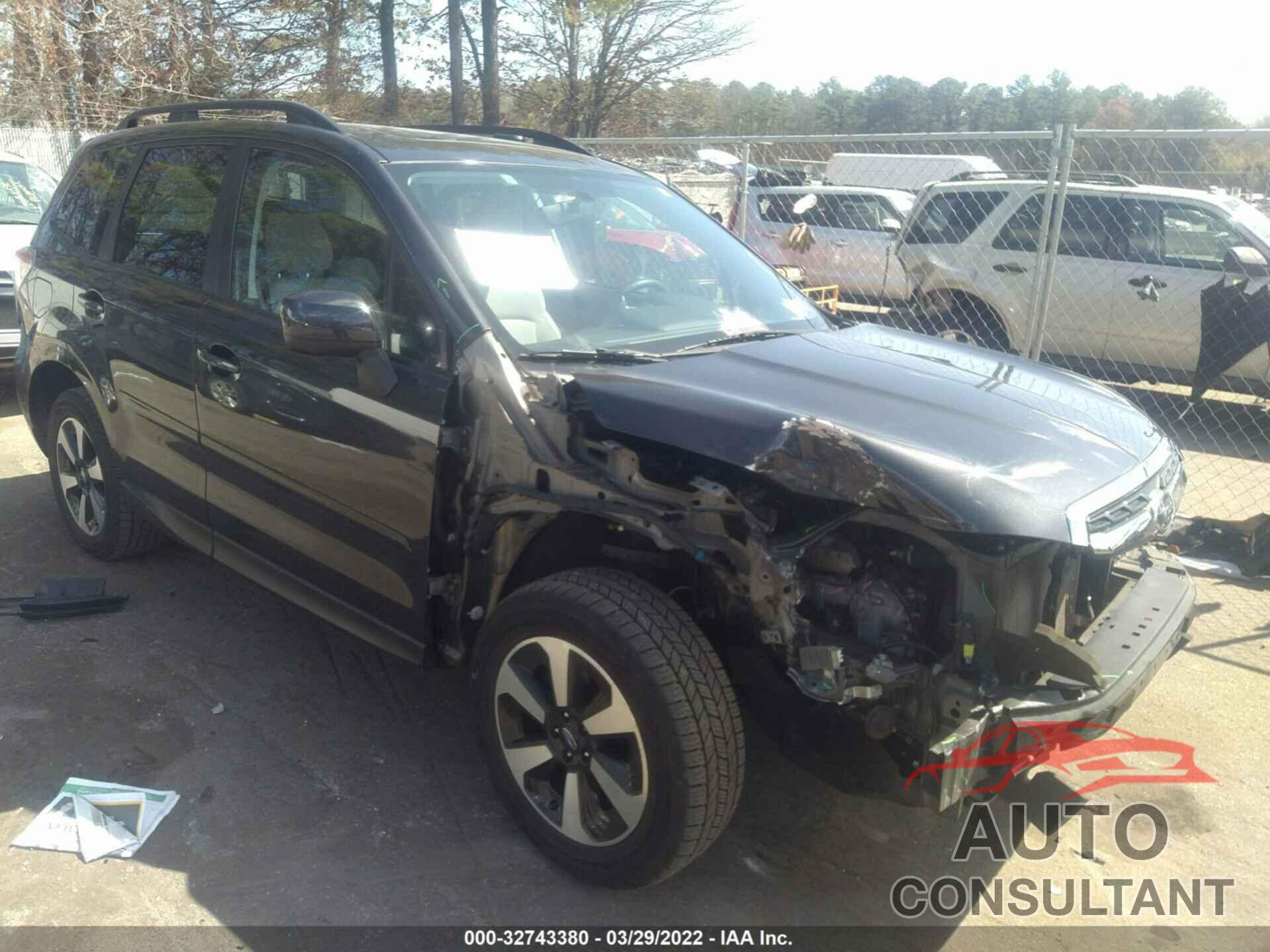 SUBARU FORESTER 2018 - JF2SJAECXJH542287