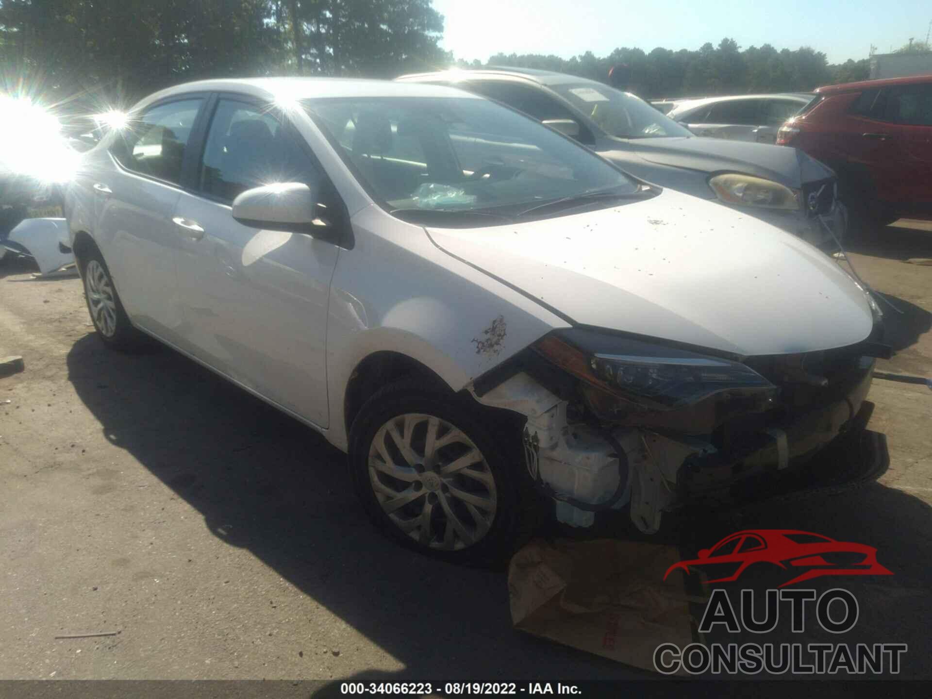 TOYOTA COROLLA 2019 - 2T1BURHE3KC168144
