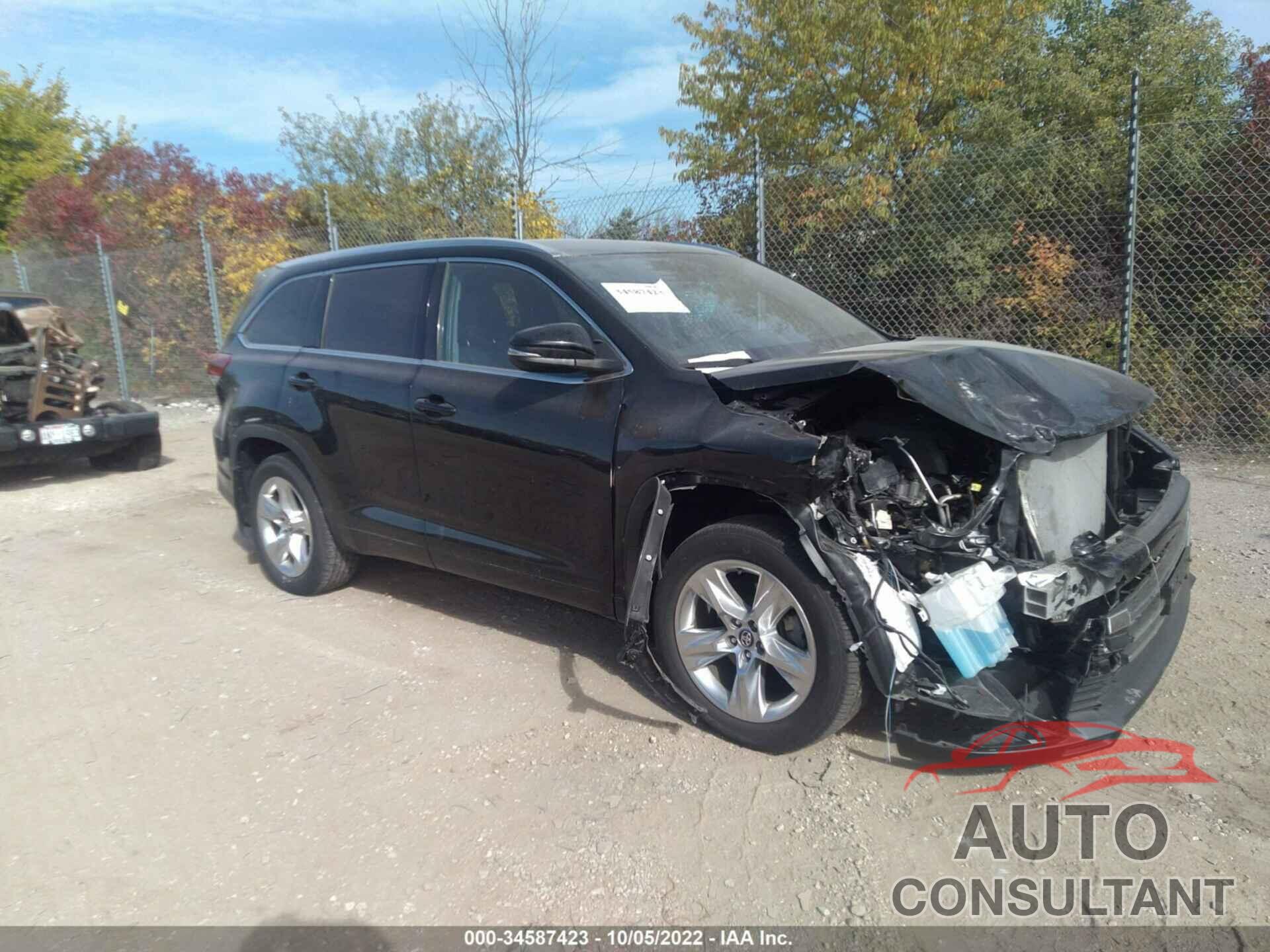 TOYOTA HIGHLANDER 2019 - 5TDDZRFH6KS731024