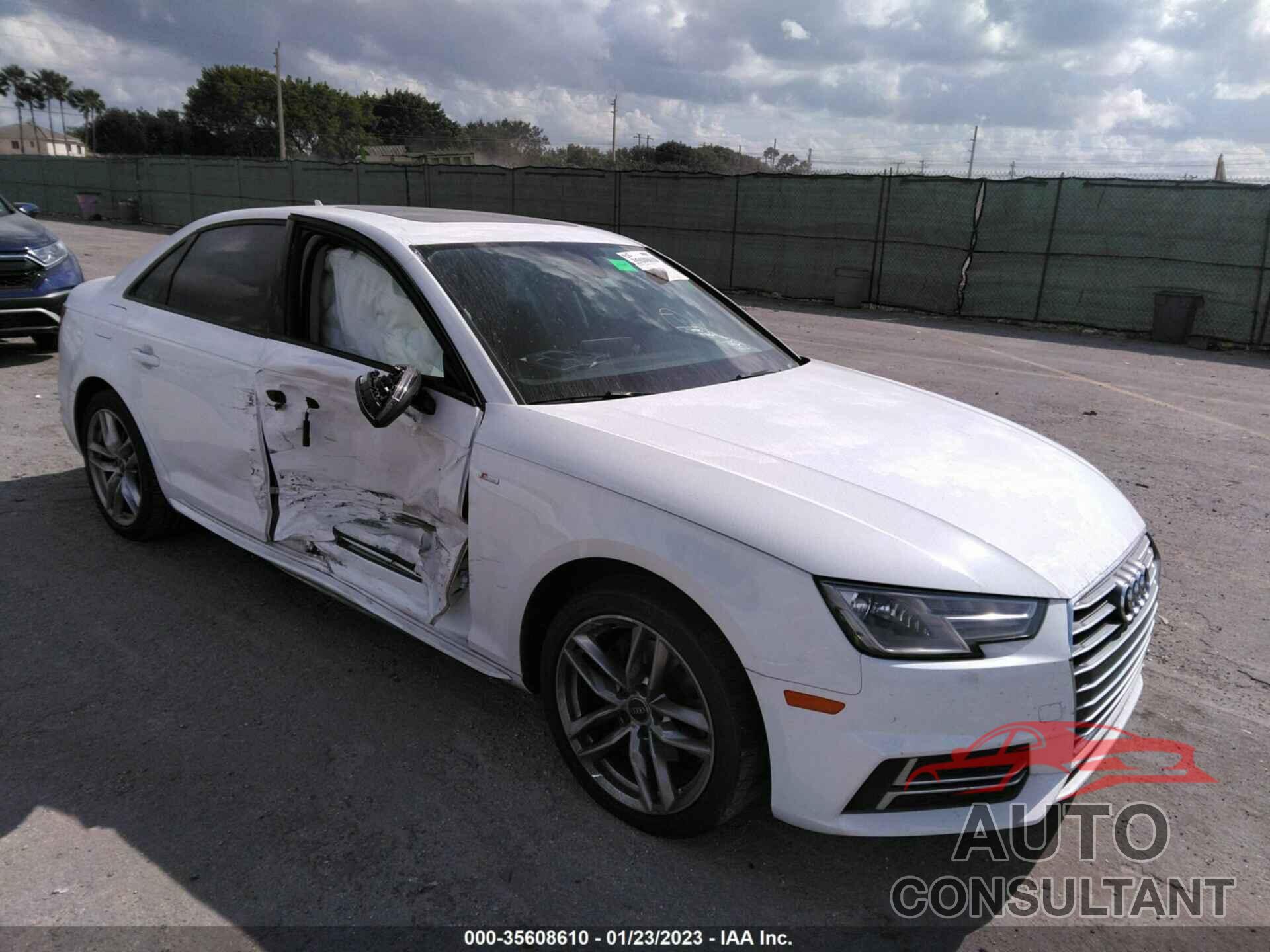 AUDI A4 2017 - WAUKMAF44HN056452