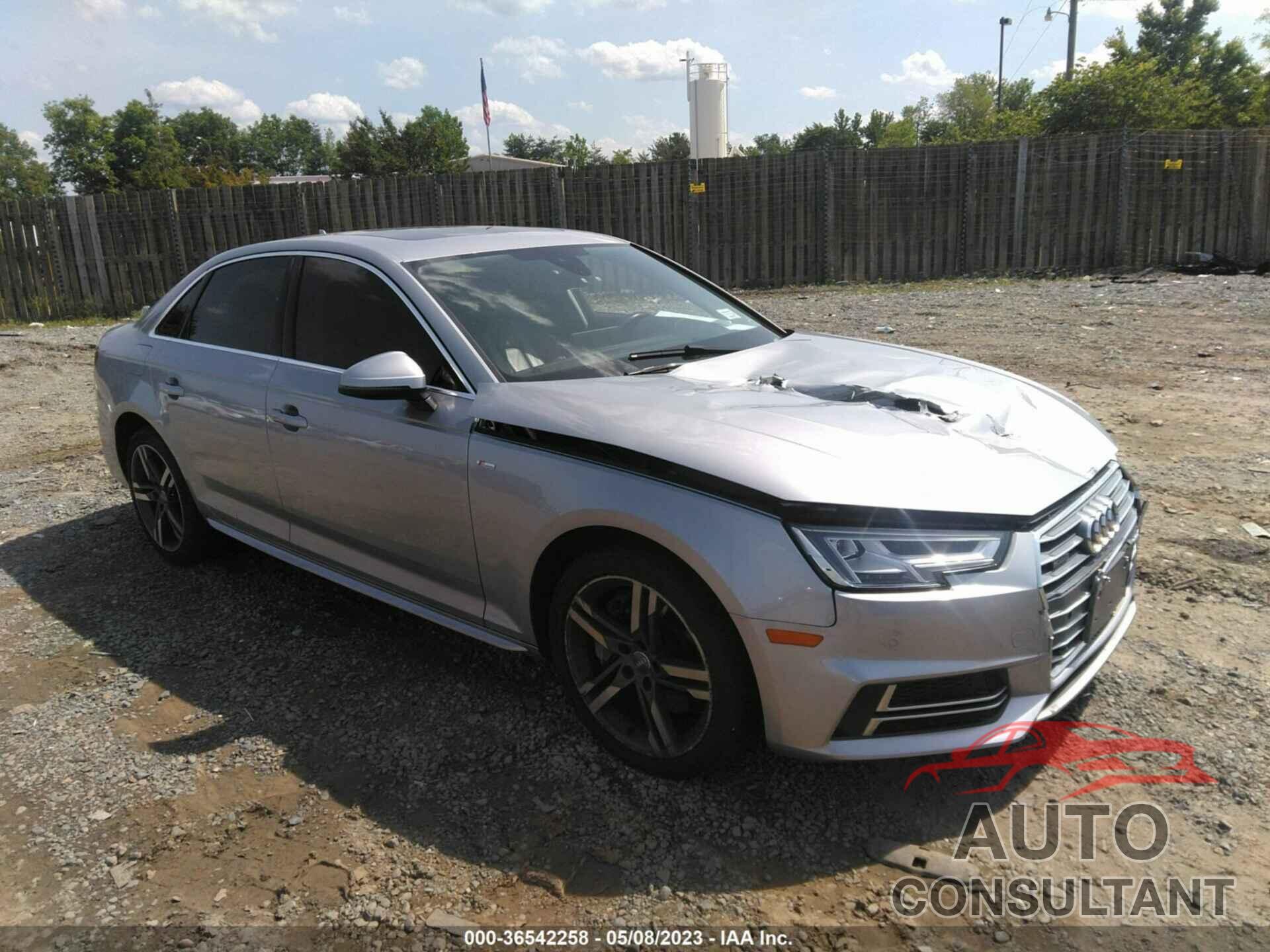 AUDI A4 2018 - WAUENAF44JA110677