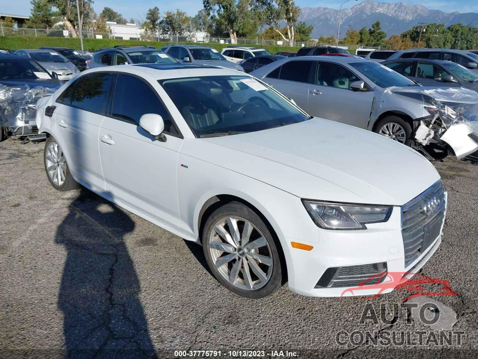 AUDI A4 2018 - WAUKMAF47JN015903