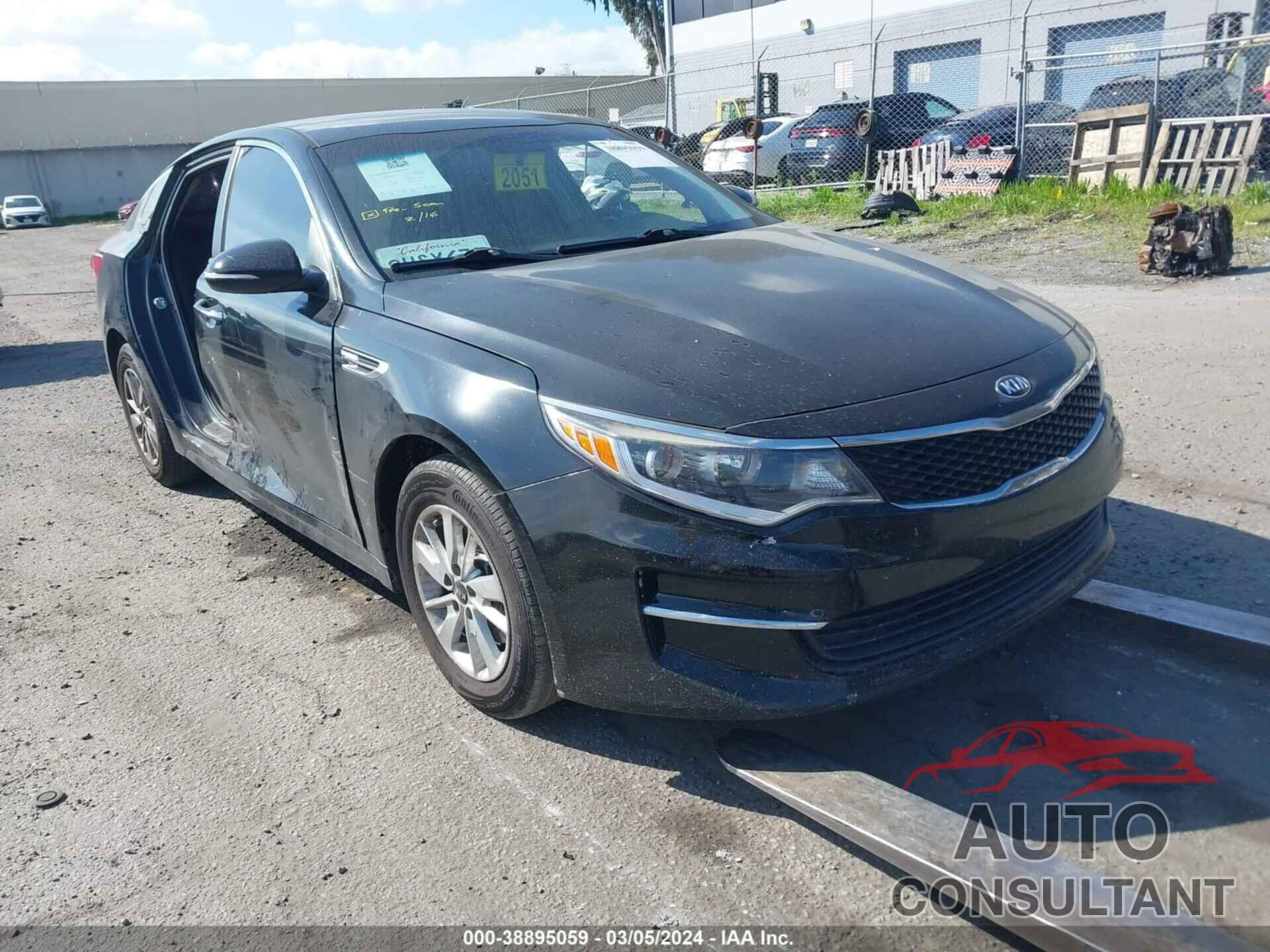 KIA OPTIMA 2018 - 5XXGT4L34JG195295