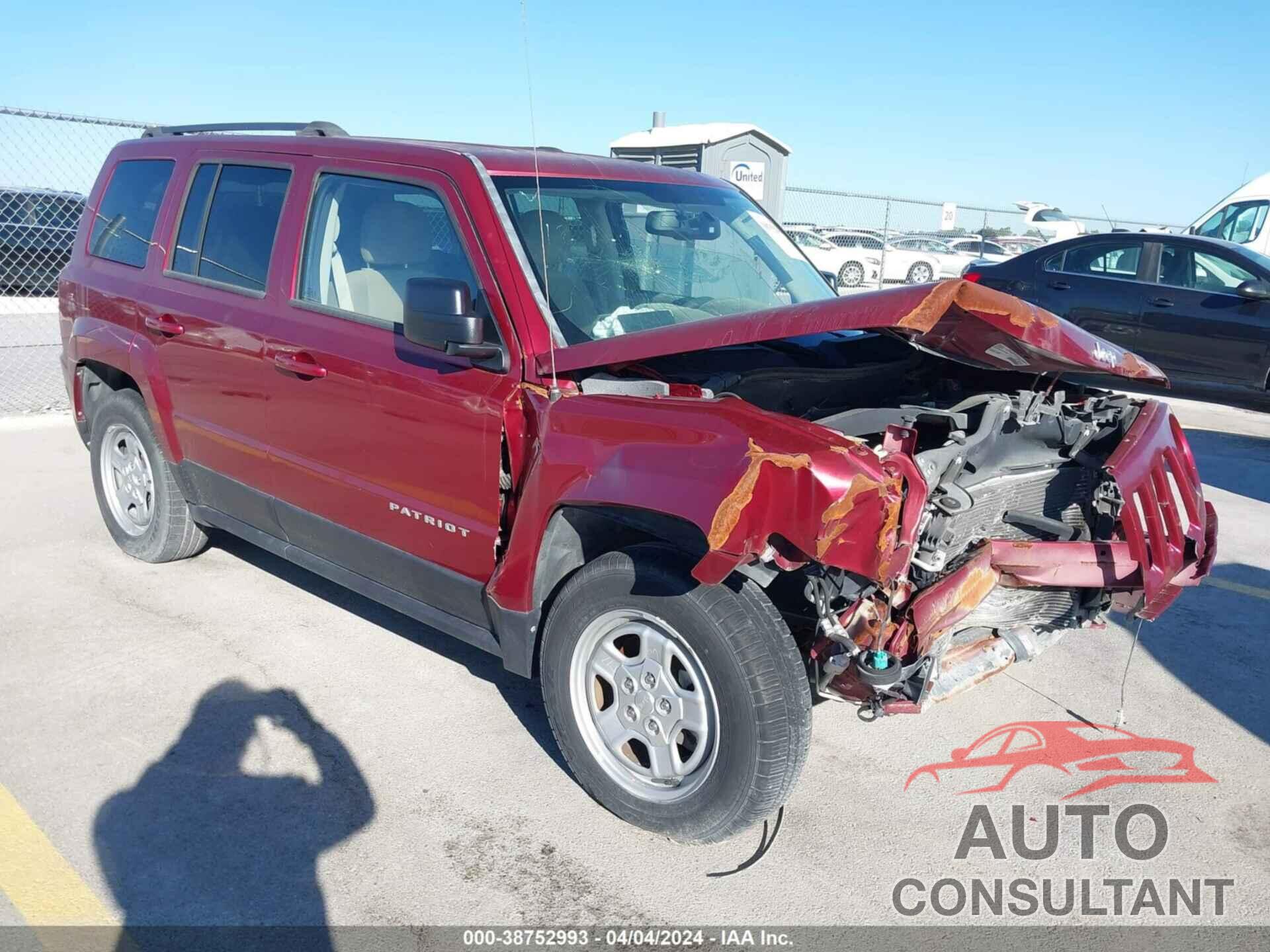 JEEP PATRIOT 2016 - 1C4NJPBB5GD554423