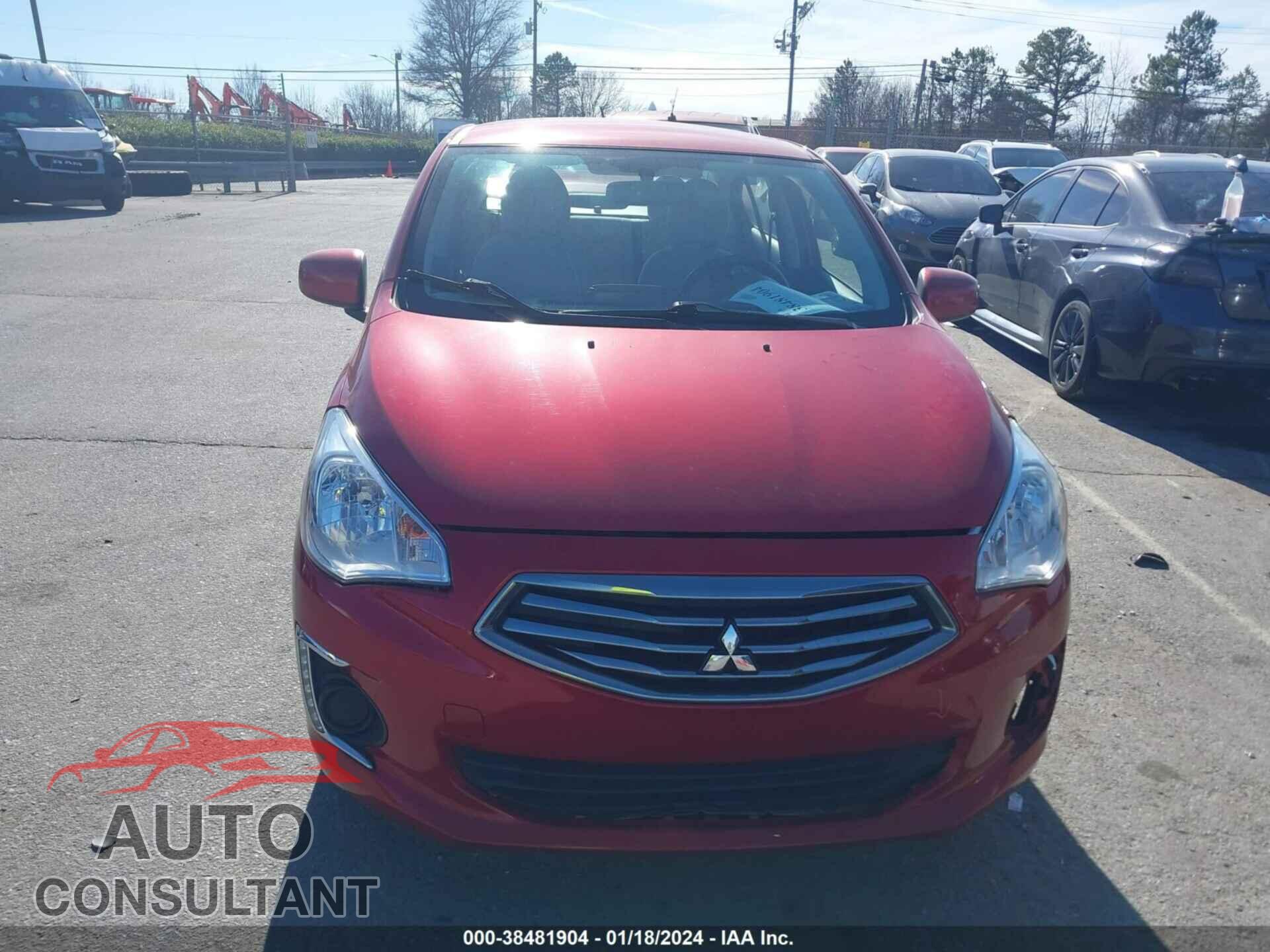 MITSUBISHI MIRAGE 2019 - ML32F3FJ8KHF11183