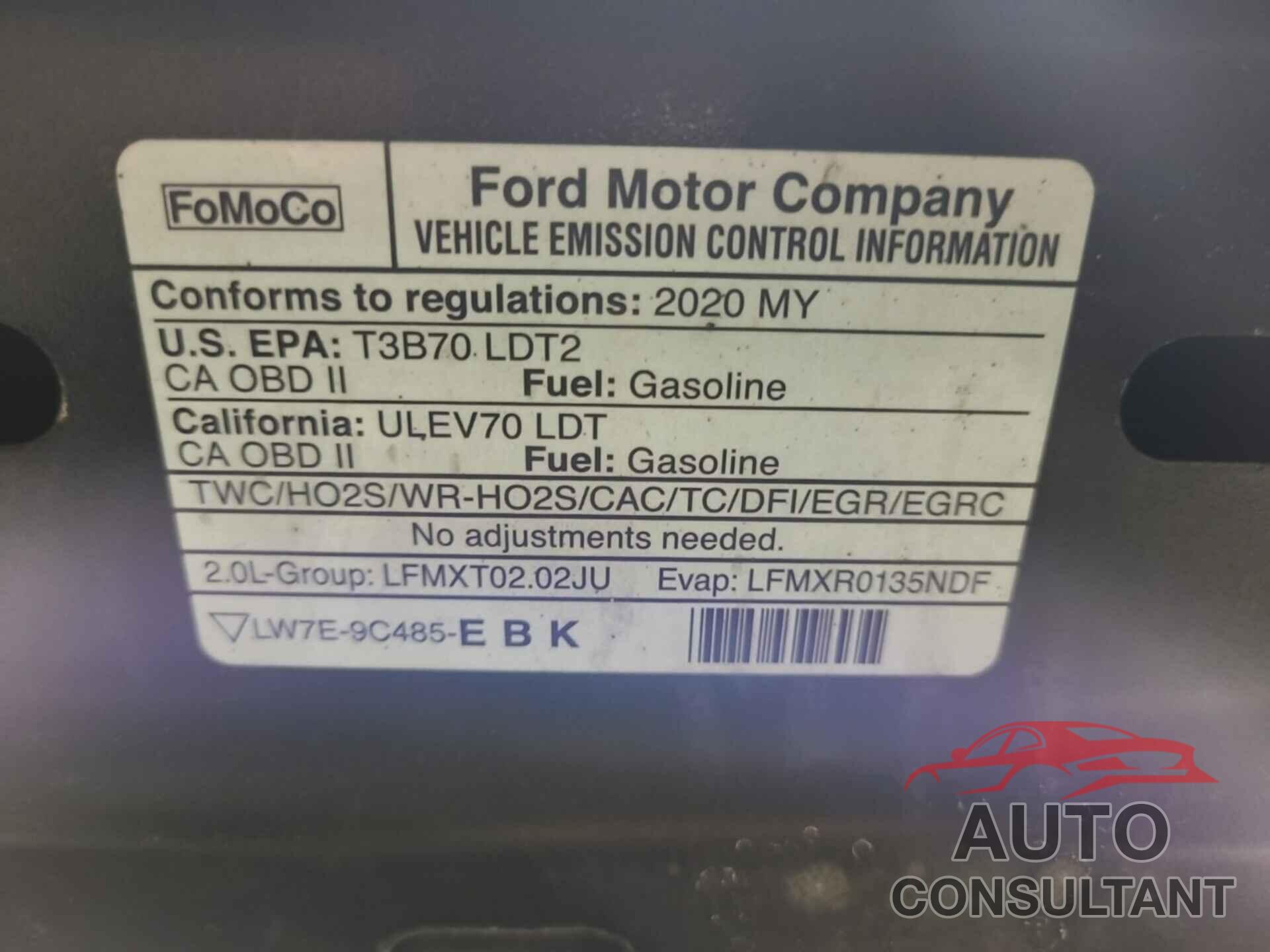 FORD EDGE 2020 - 2FMPK4K99LBB37514